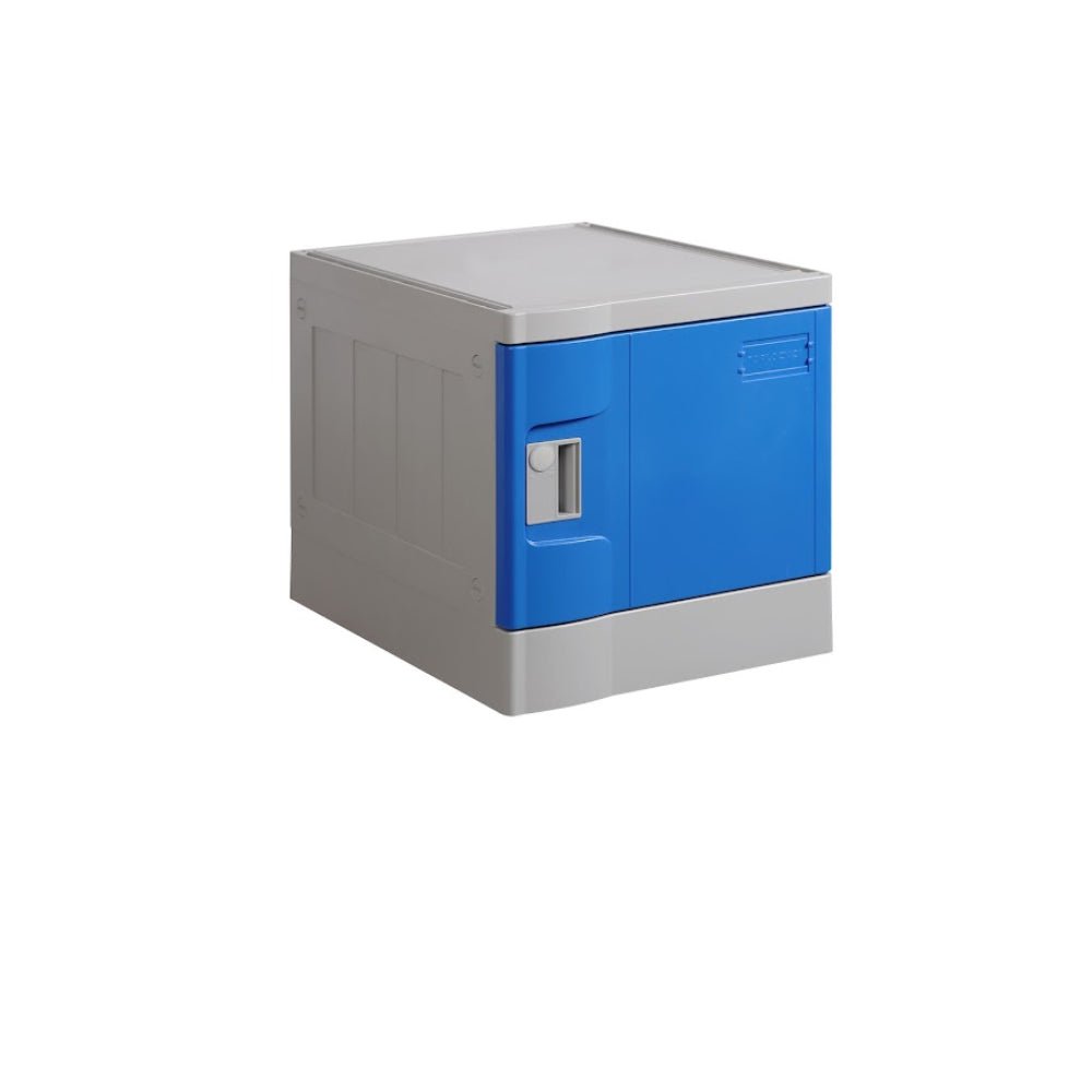 ABS Plastic Locker 1 Door Blue 380x500x390mm - Office Furniture Designs