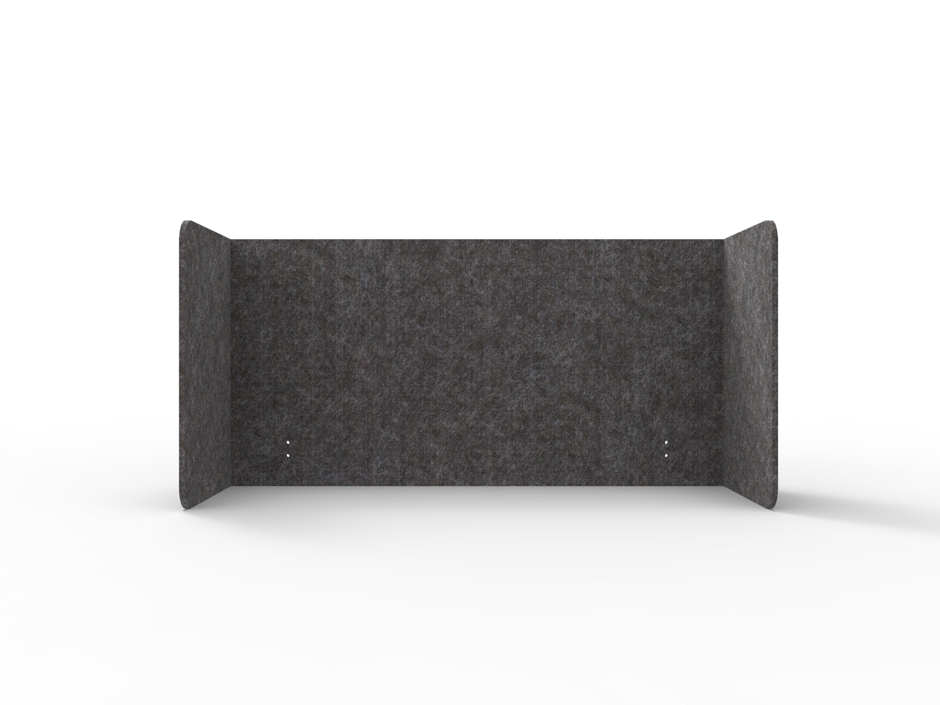 Acouline Double End Wrap Screen - Single Piece - 90 Deg. Cut 2000mm W x 600mm H 24mm Char | Office Furniture Designs