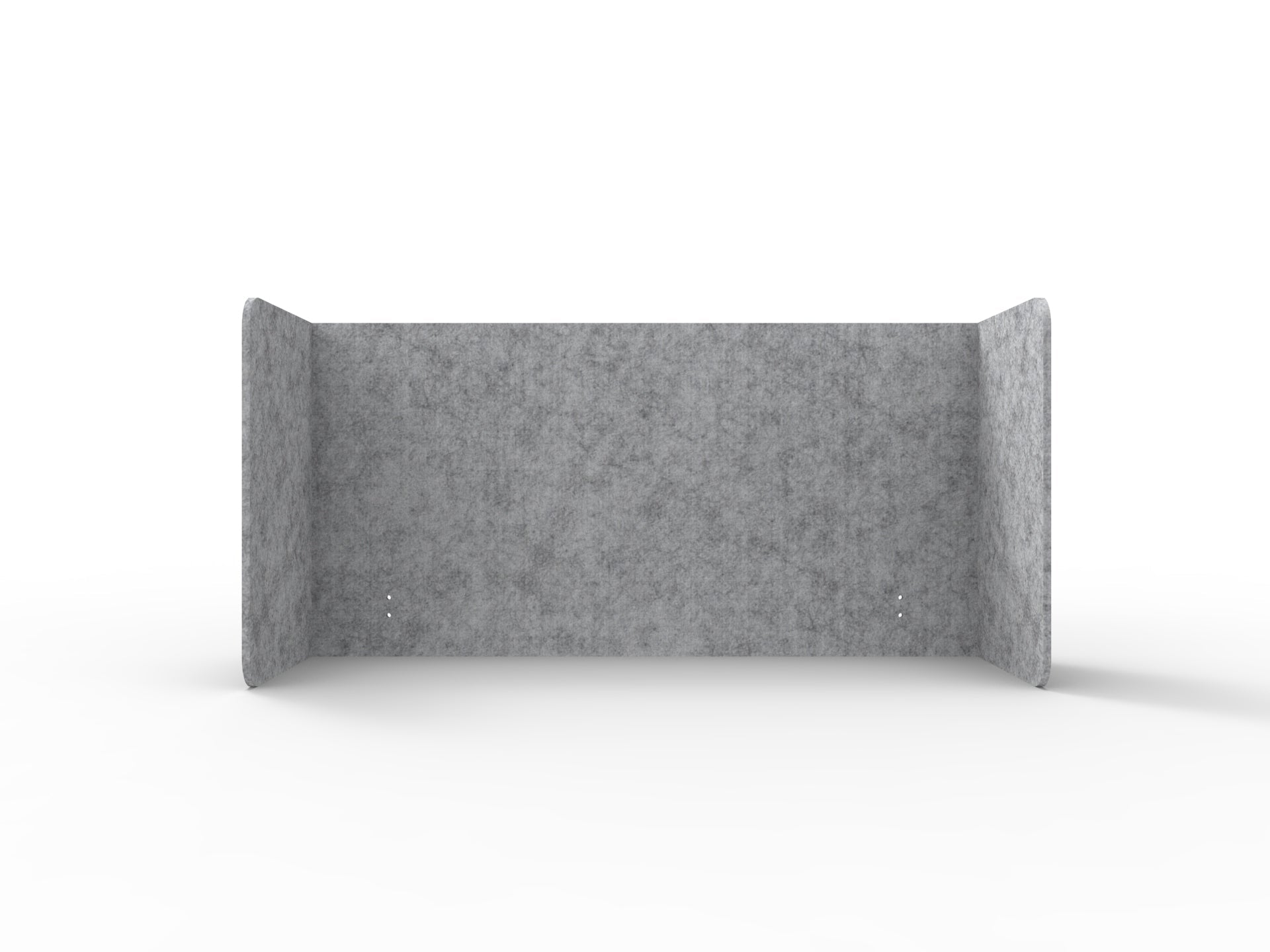 Acouline Double End Wrap Screen - Single Piece - 90 Deg. Cut 2000mm W x 600mm H 24mm Flint | Office Furniture Designs