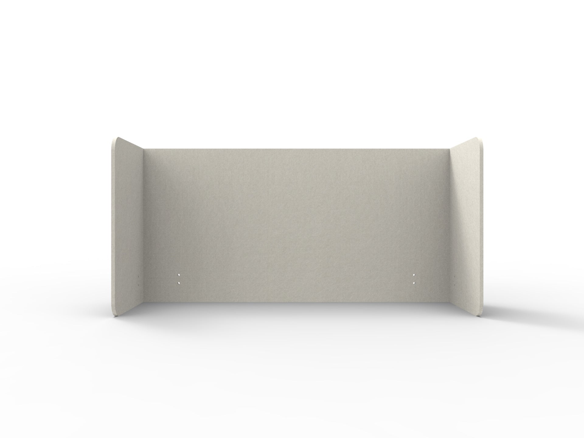 Acouline Double End Wrap Screen - Single Piece - 90 Deg. Cut 2000mm W x 600mm H 24mm Frost | Office Furniture Designs