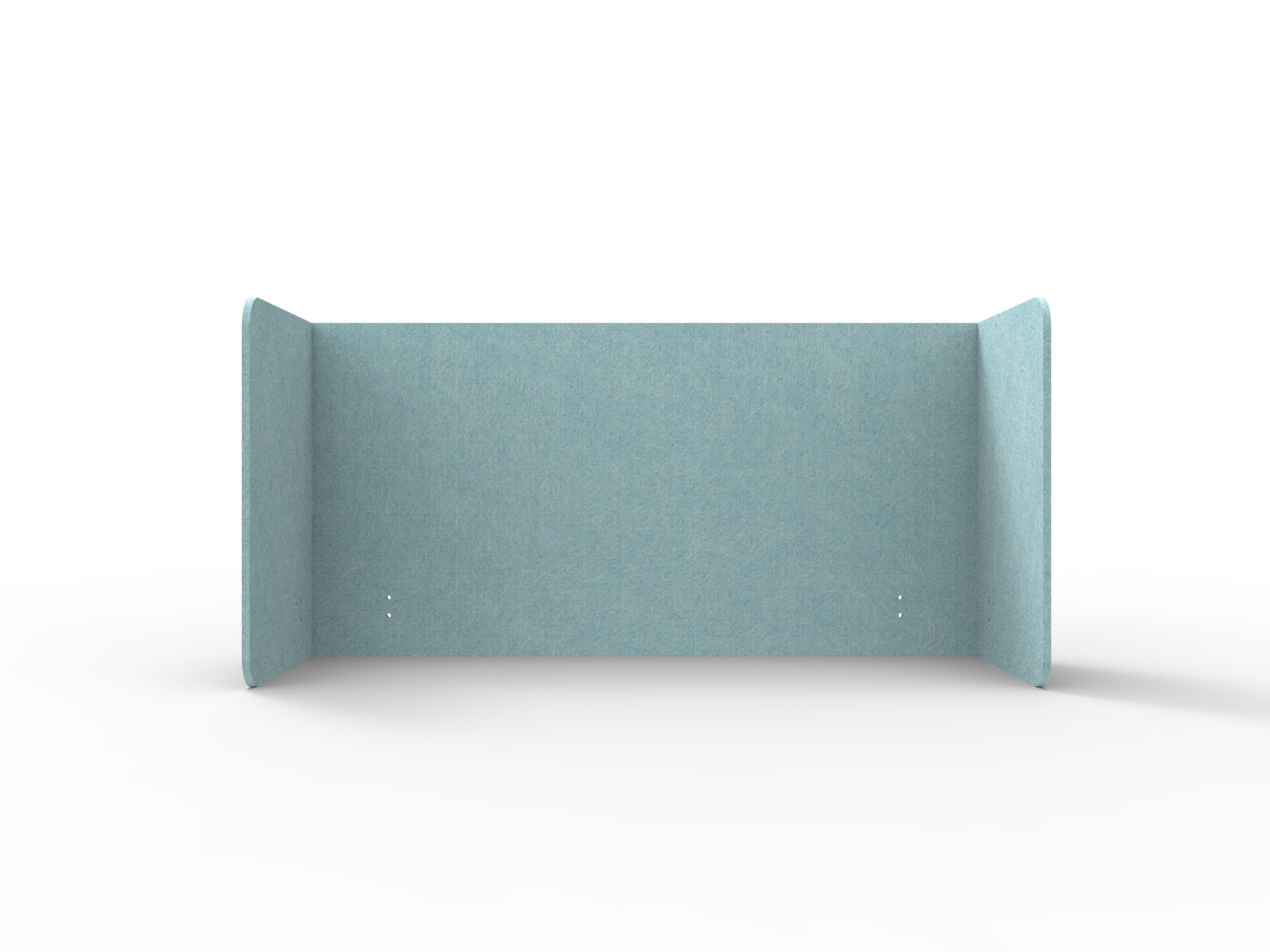 Acouline Double End Wrap Screen - Single Piece - 90 Deg. Cut 2000mm W x 600mm H 24mm Stream | Office Furniture Designs