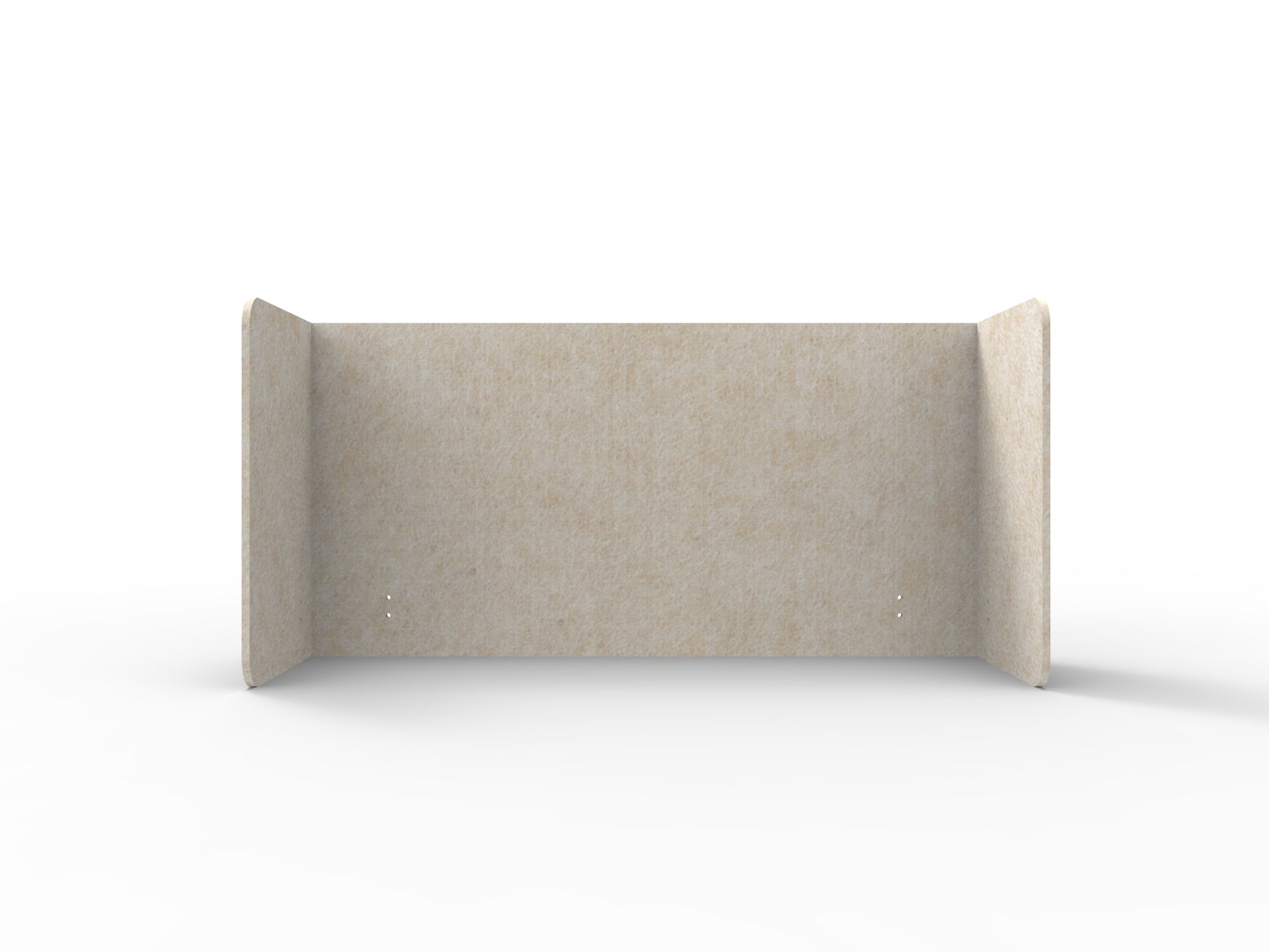 Acouline Double End Wrap Screen - Single Piece - 90 Deg. Cut 2000mm W x 600mm H 24mm Truffle | Office Furniture Designs
