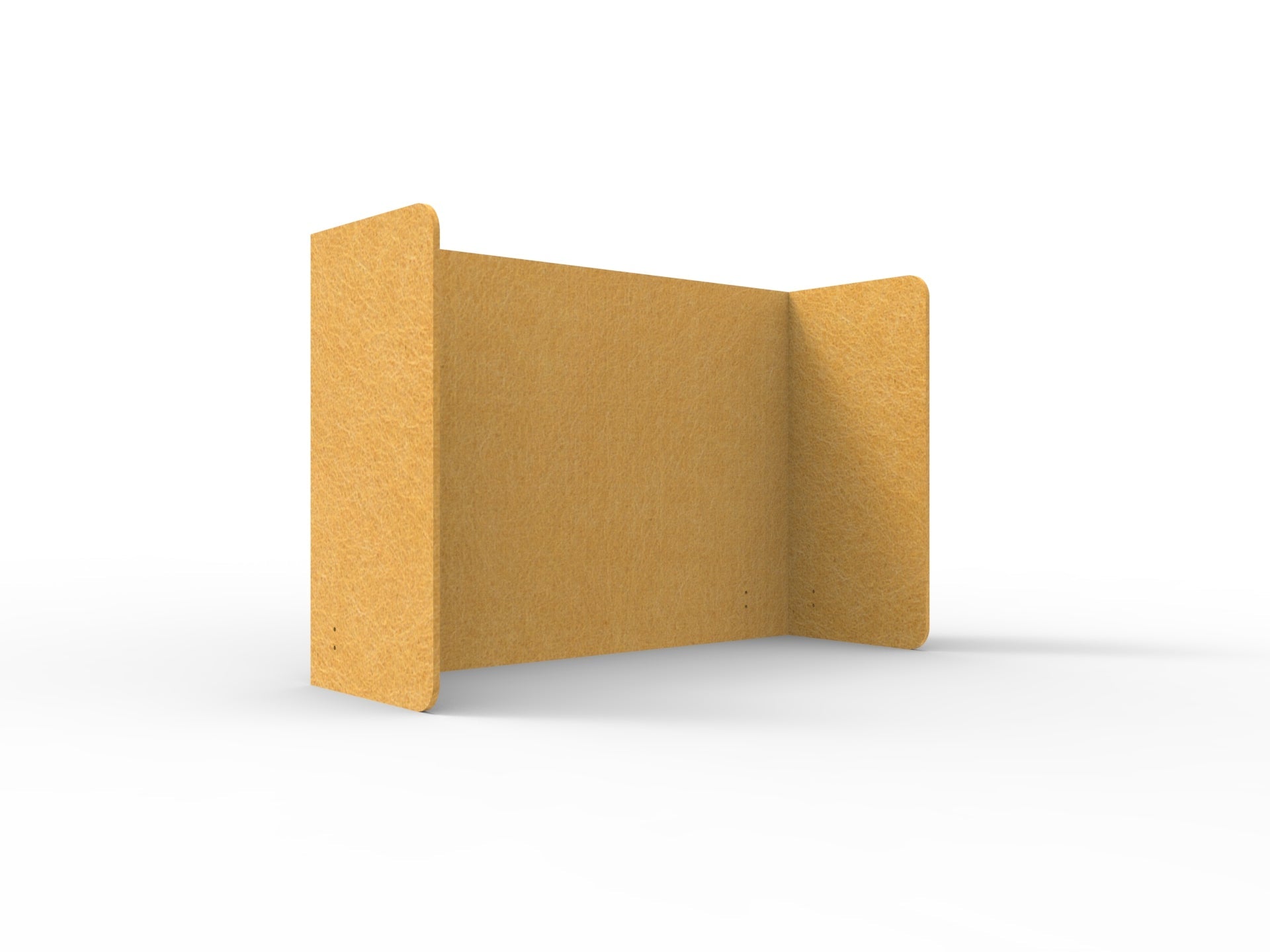 Acouline Double End Wrap Screen - Single Piece - 90 Deg. Cut 2000mm W x 800mm H 12mm Reed | Office Furniture Designs