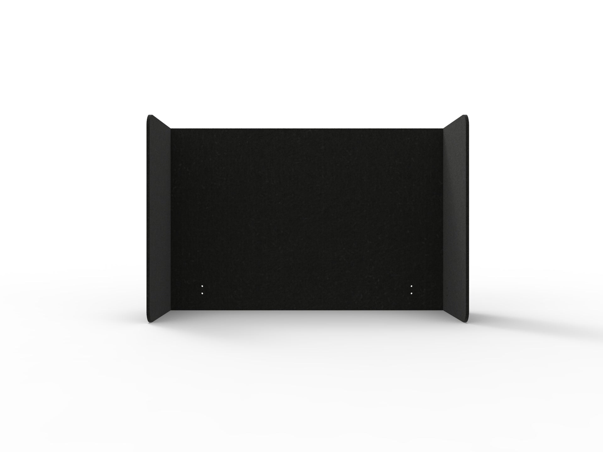 Acouline Double End Wrap Screen - Single Piece - 90 Deg. Cut 2000mm W x 800mm H 24mm Coal | Office Furniture Designs