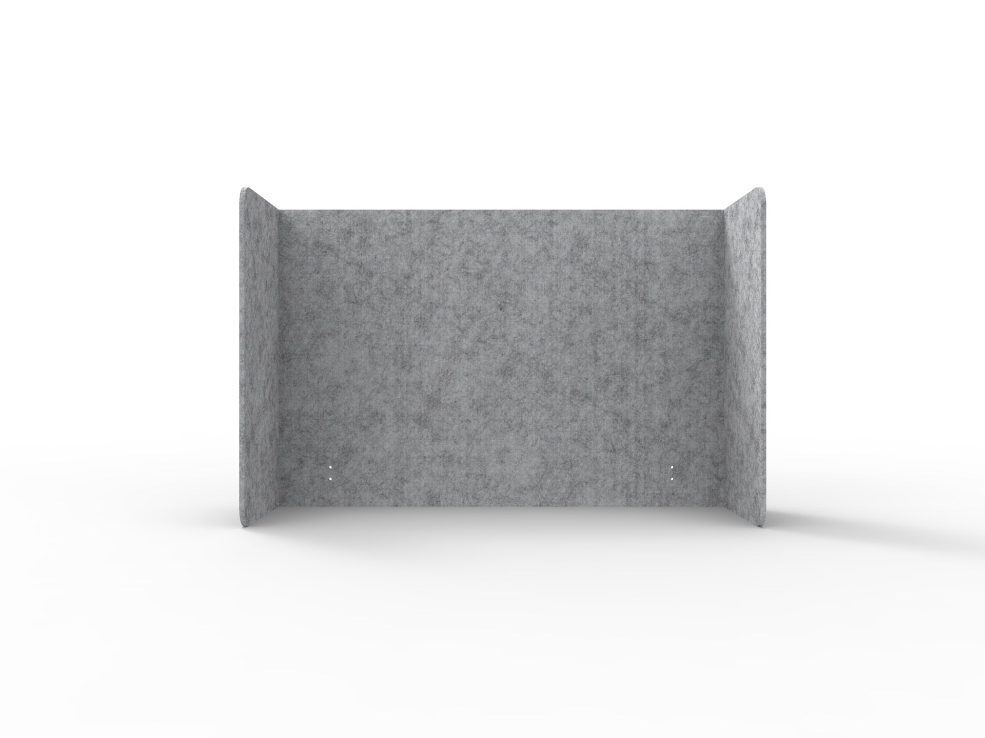 Acouline Double End Wrap Screen - Single Piece - 90 Deg. Cut 2000mm W x 800mm H 24mm Flint | Office Furniture Designs