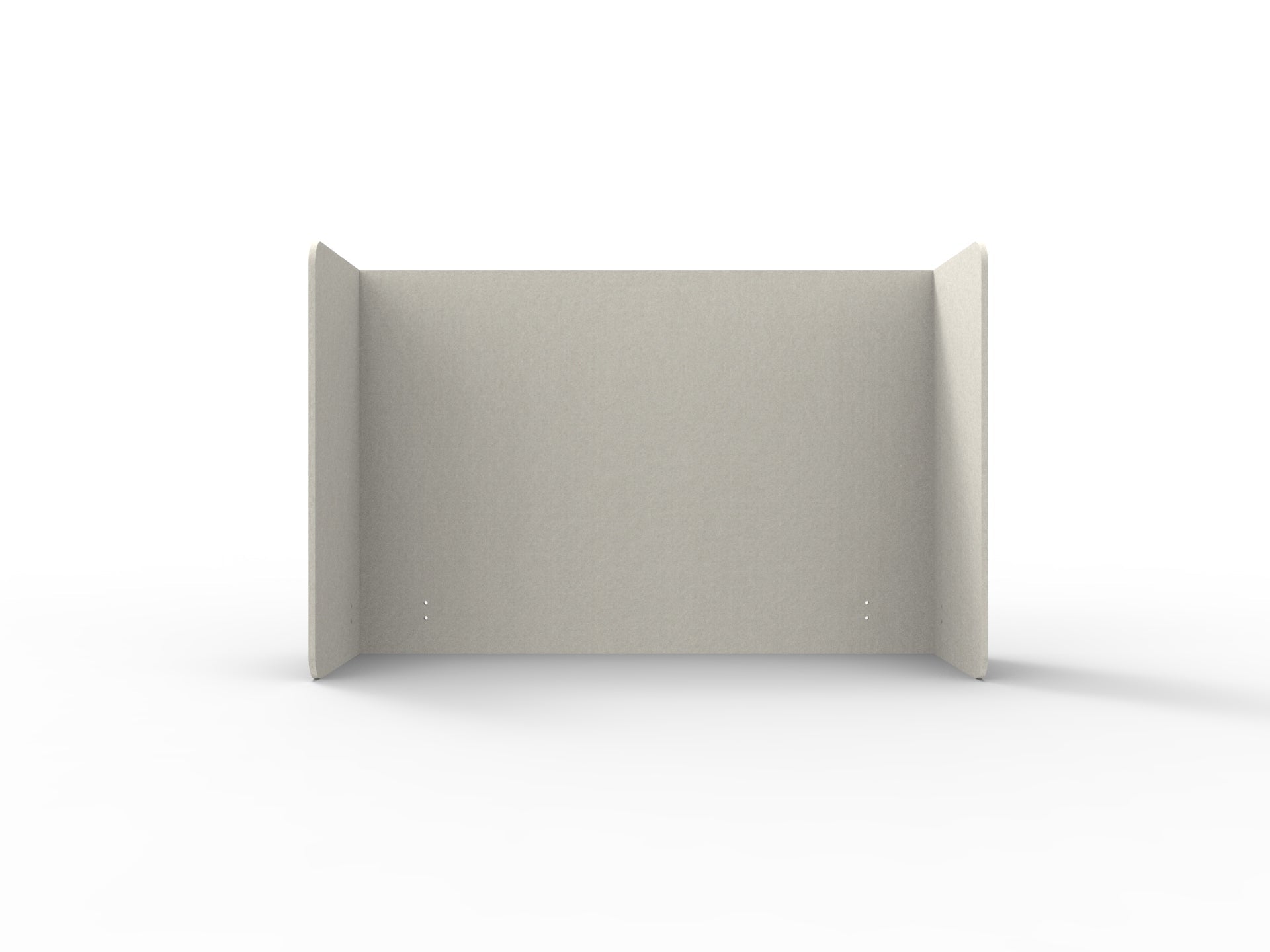 Acouline Double End Wrap Screen - Single Piece - 90 Deg. Cut 2000mm W x 800mm H 24mm Frost | Office Furniture Designs