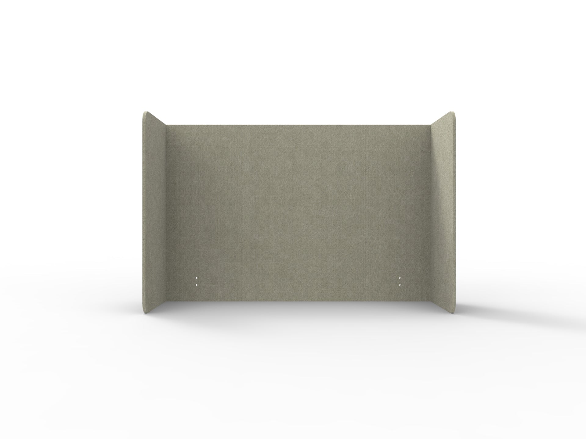 Acouline Double End Wrap Screen - Single Piece - 90 Deg. Cut 2000mm W x 800mm H 24mm Moss | Office Furniture Designs