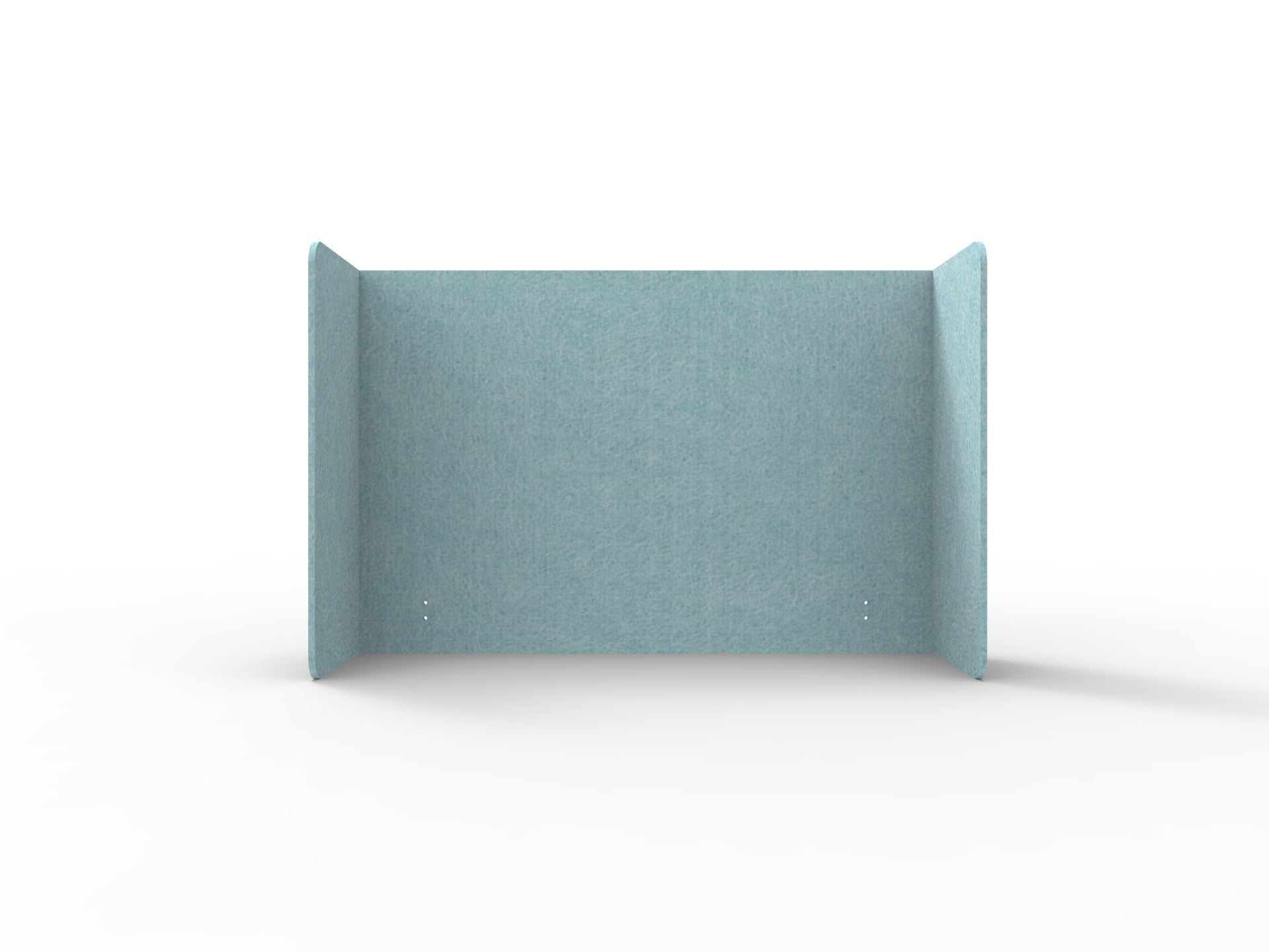 Acouline Double End Wrap Screen - Single Piece - 90 Deg. Cut 2000mm W x 800mm H 24mm Stream | Office Furniture Designs