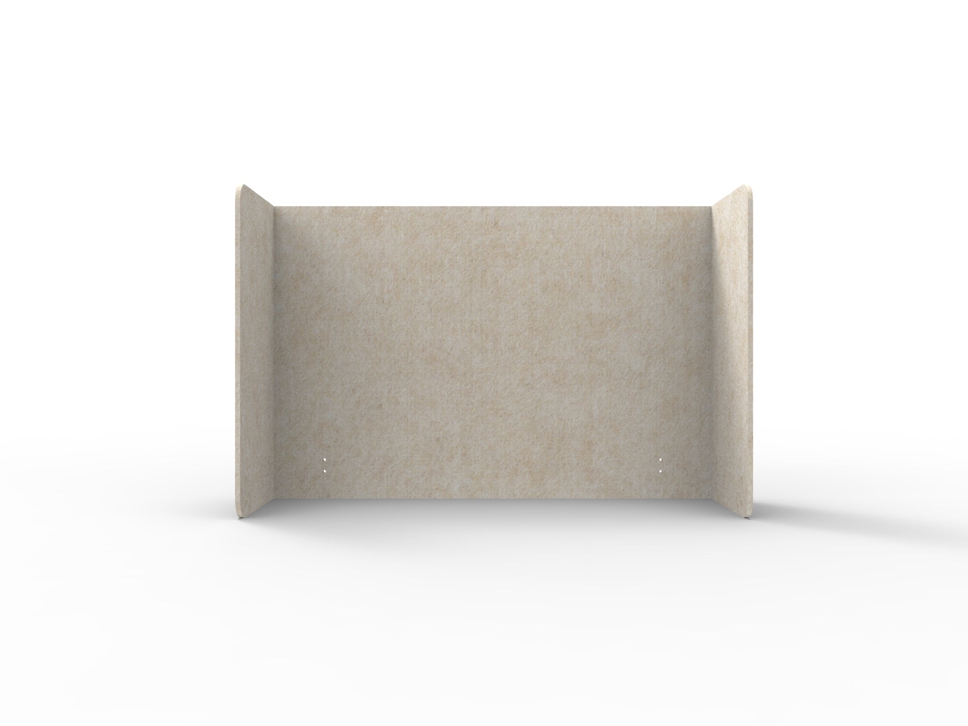 Acouline Double End Wrap Screen - Single Piece - 90 Deg. Cut 2000mm W x 800mm H 24mm Truffle | Office Furniture Designs