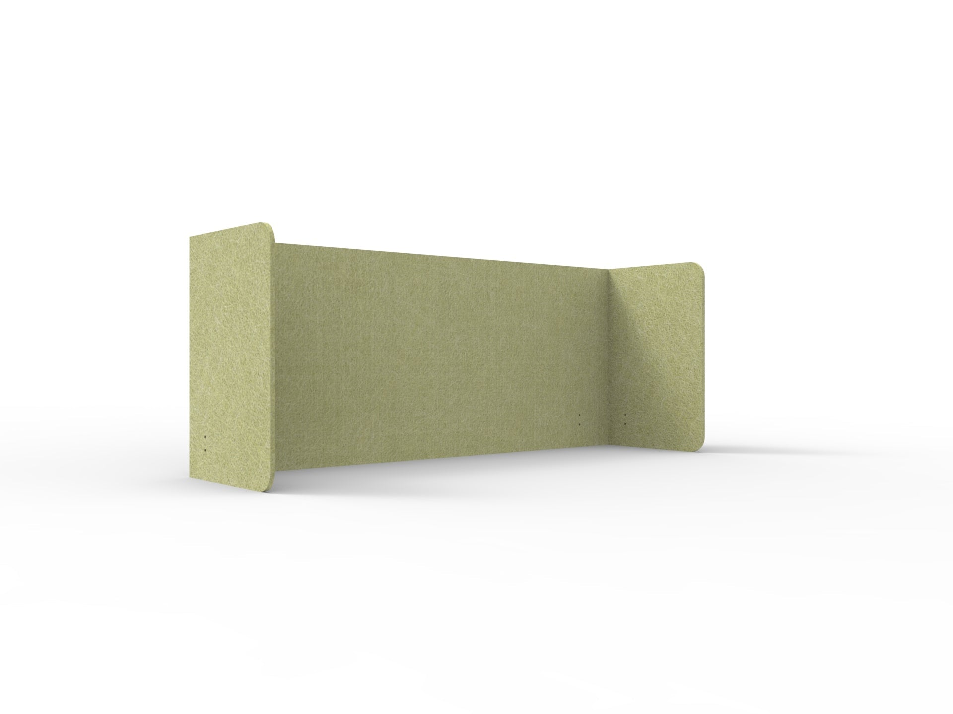 Acouline Double End Wrap Screen - Single Piece - 90 Deg. Cut 2300mm W x 600mm H 12mm Fern | Office Furniture Designs