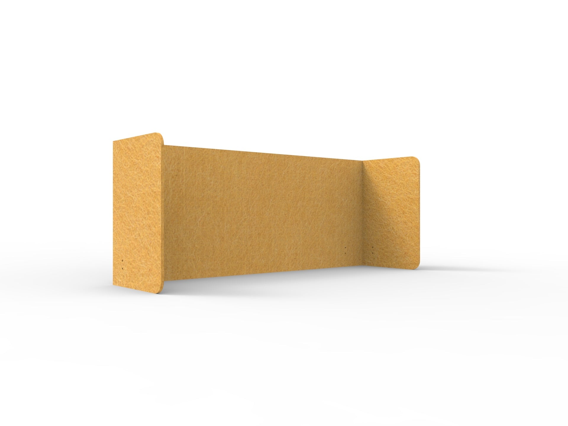 Acouline Double End Wrap Screen - Single Piece - 90 Deg. Cut 2300mm W x 600mm H 12mm Reed | Office Furniture Designs