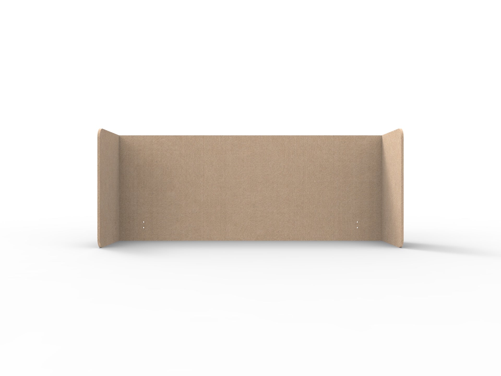 Acouline Double End Wrap Screen - Single Piece - 90 Deg. Cut 2300mm W x 600mm H 24mm Clay | Office Furniture Designs