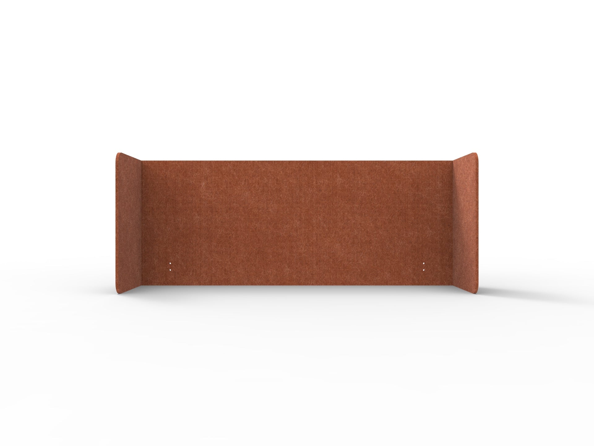 Acouline Double End Wrap Screen - Single Piece - 90 Deg. Cut 2300mm W x 600mm H 24mm Ember | Office Furniture Designs