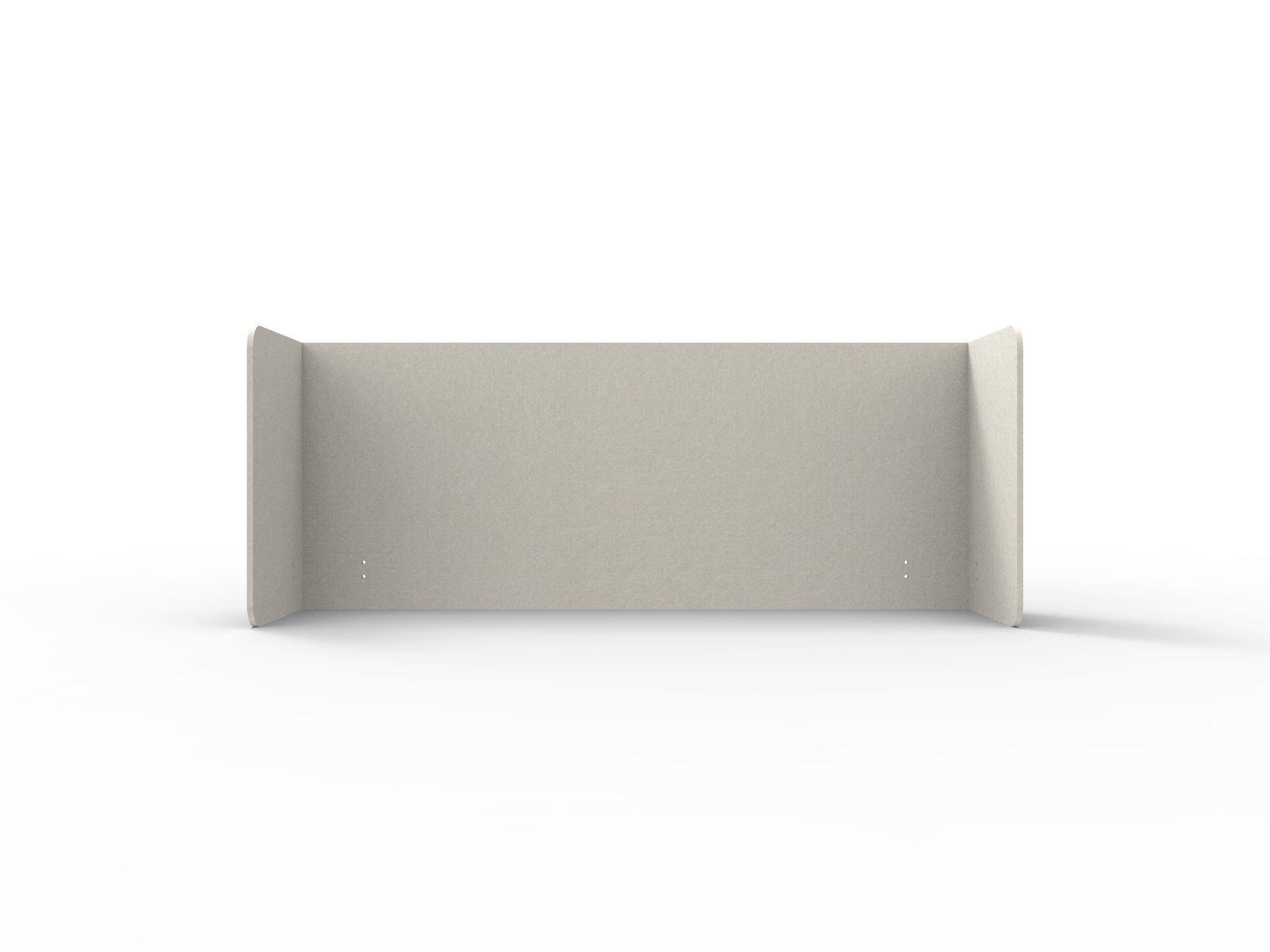 Acouline Double End Wrap Screen - Single Piece - 90 Deg. Cut 2300mm W x 600mm H 24mm Frost | Office Furniture Designs