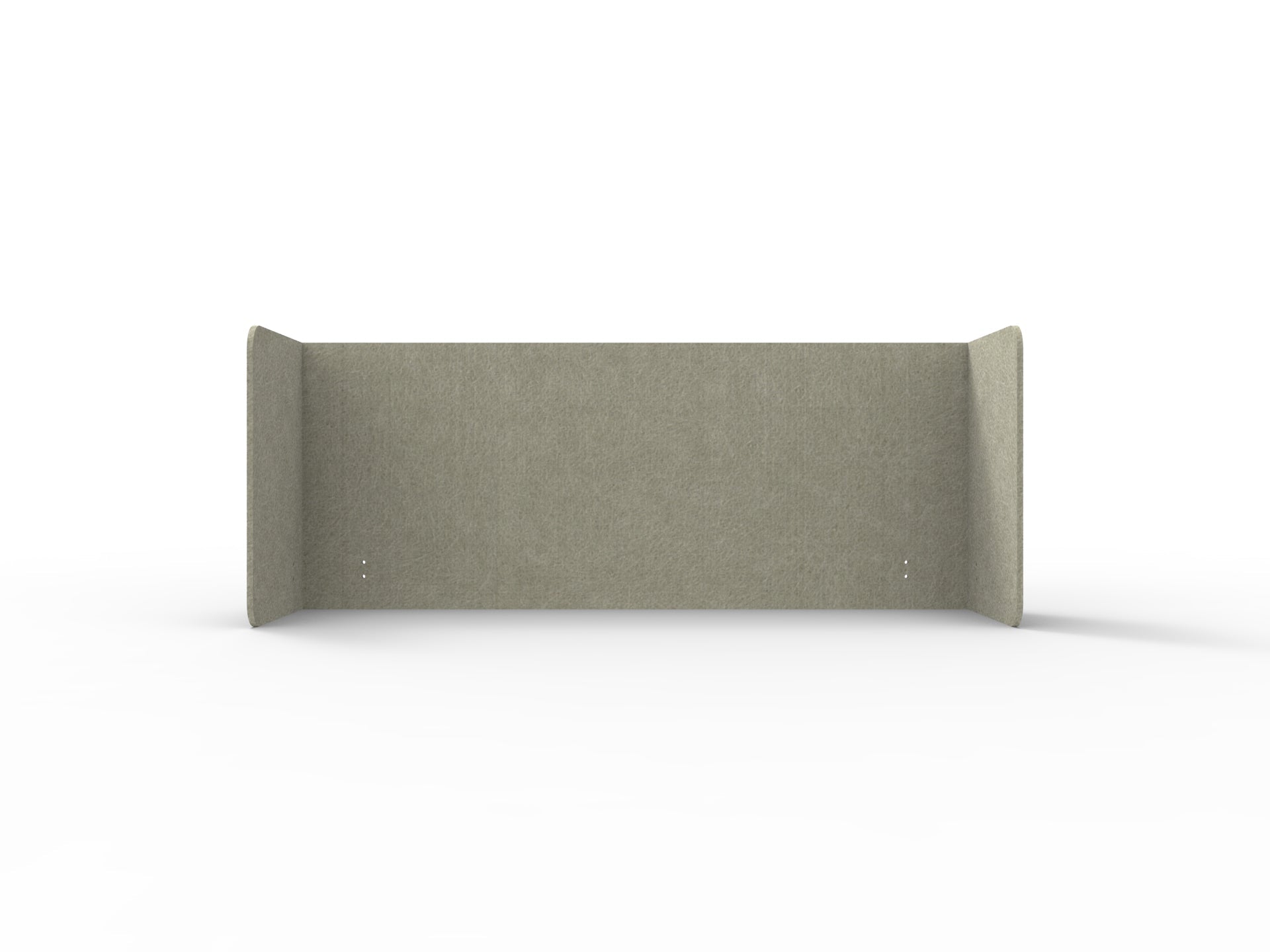 Acouline Double End Wrap Screen - Single Piece - 90 Deg. Cut 2300mm W x 600mm H 24mm Moss | Office Furniture Designs