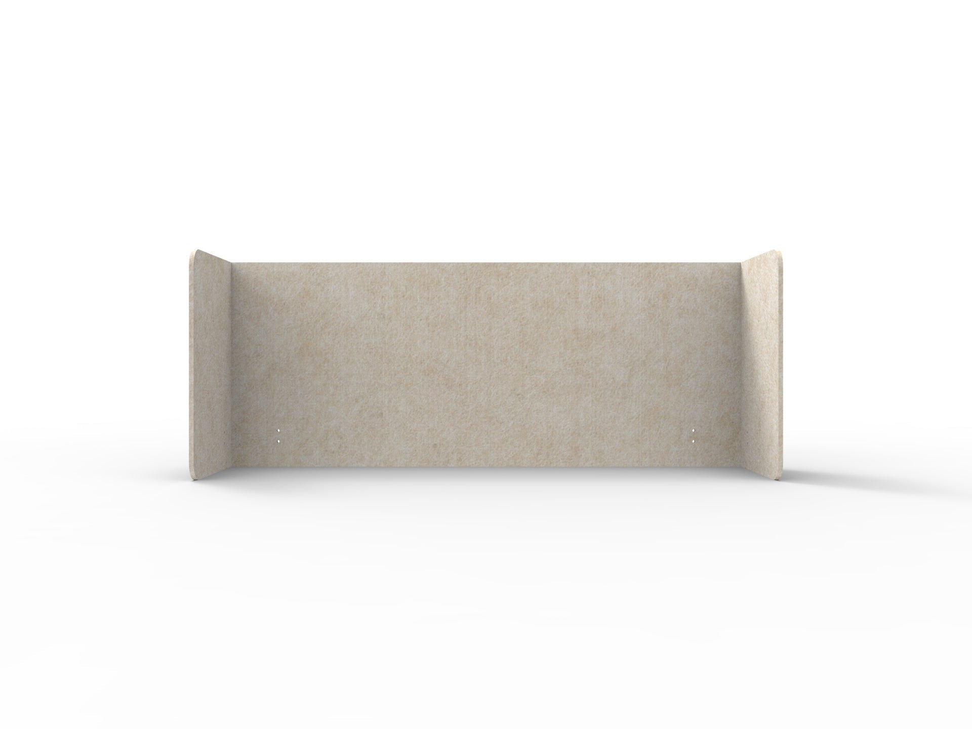 Acouline Double End Wrap Screen - Single Piece - 90 Deg. Cut 2300mm W x 600mm H 24mm Truffle | Office Furniture Designs