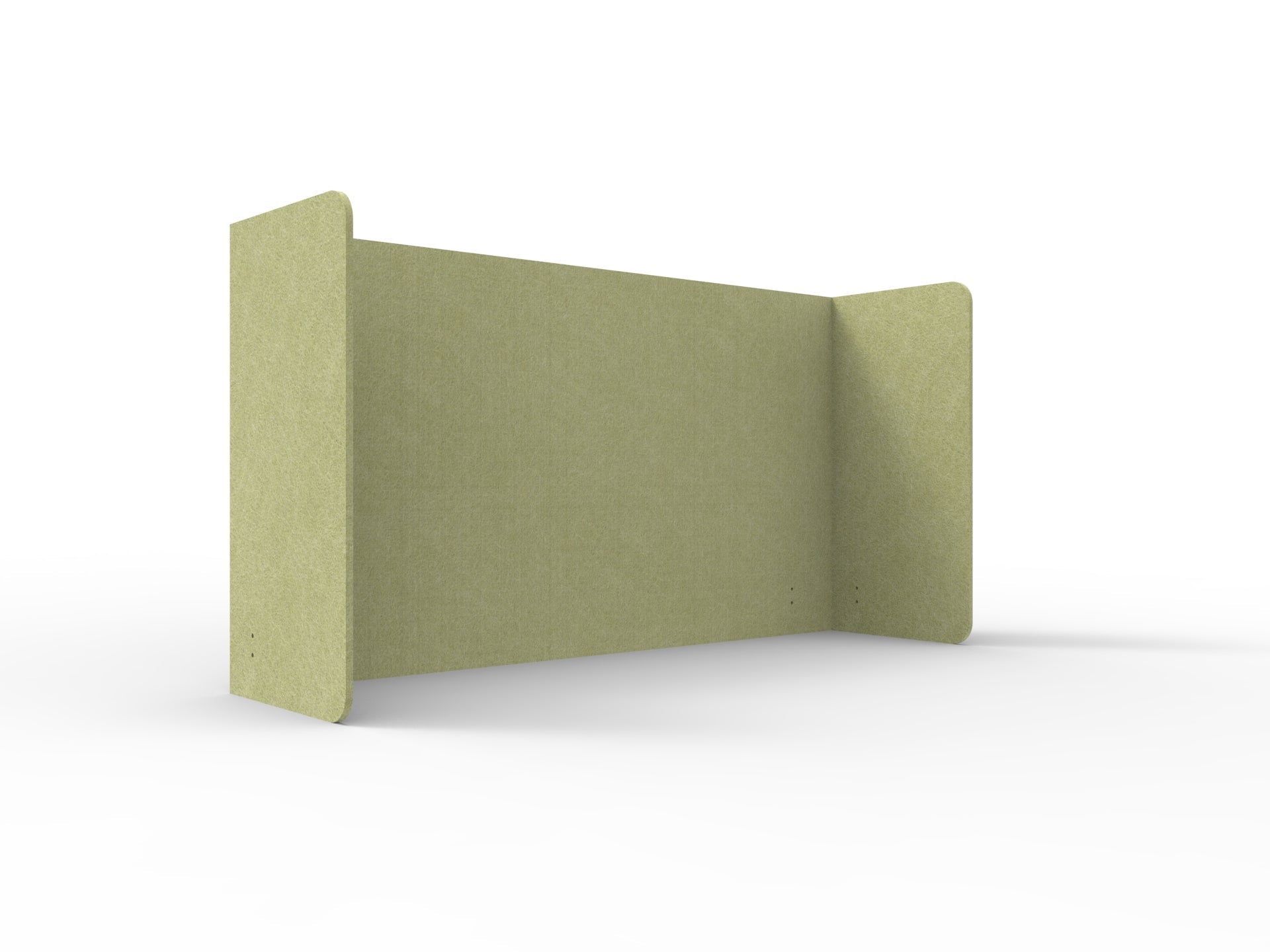 Acouline Double End Wrap Screen - Single Piece - 90 Deg. Cut 2300mm W x 800mm H 12mm Fern | Office Furniture Designs