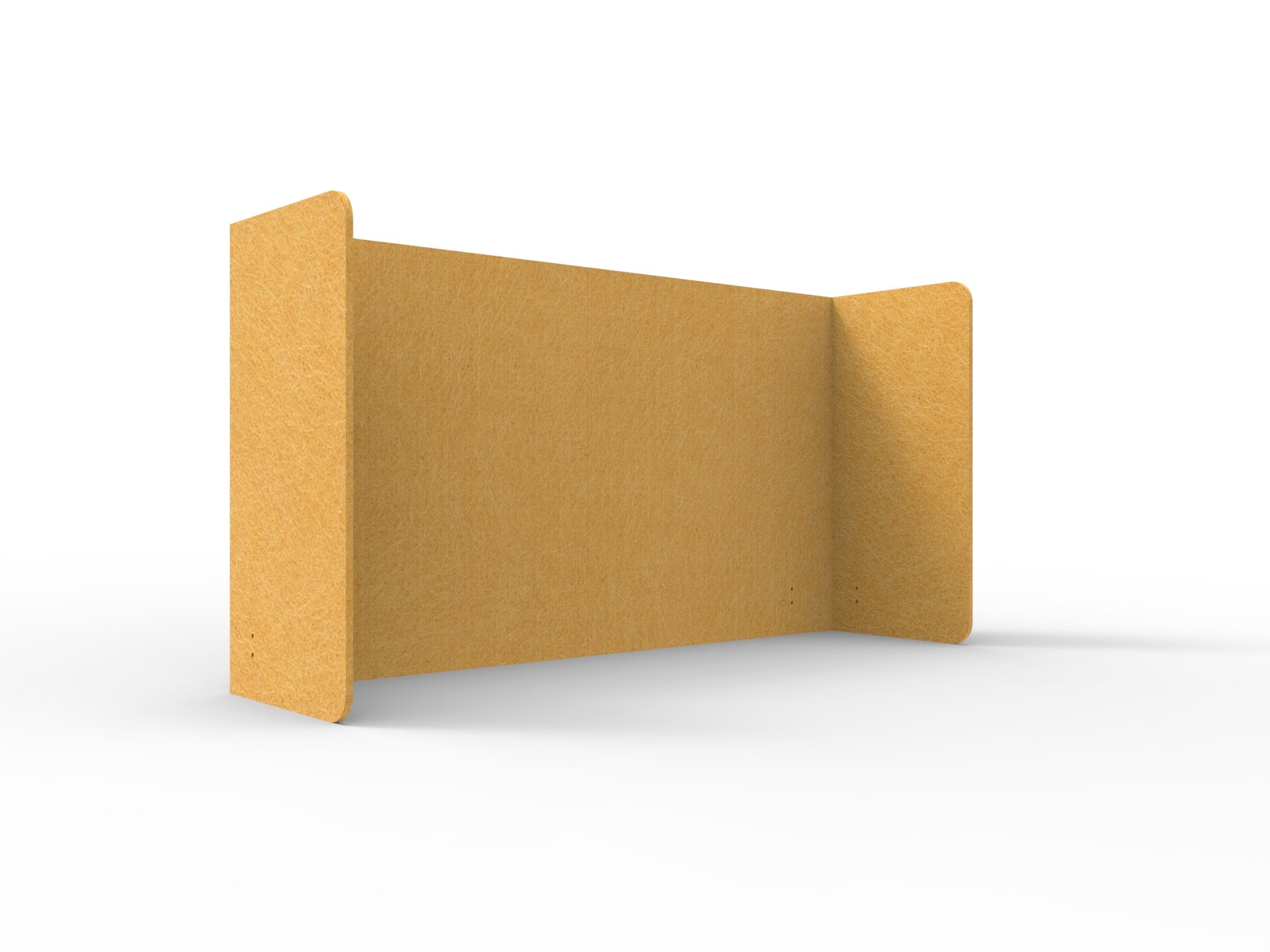 Acouline Double End Wrap Screen - Single Piece - 90 Deg. Cut 2300mm W x 800mm H 12mm Reed | Office Furniture Designs