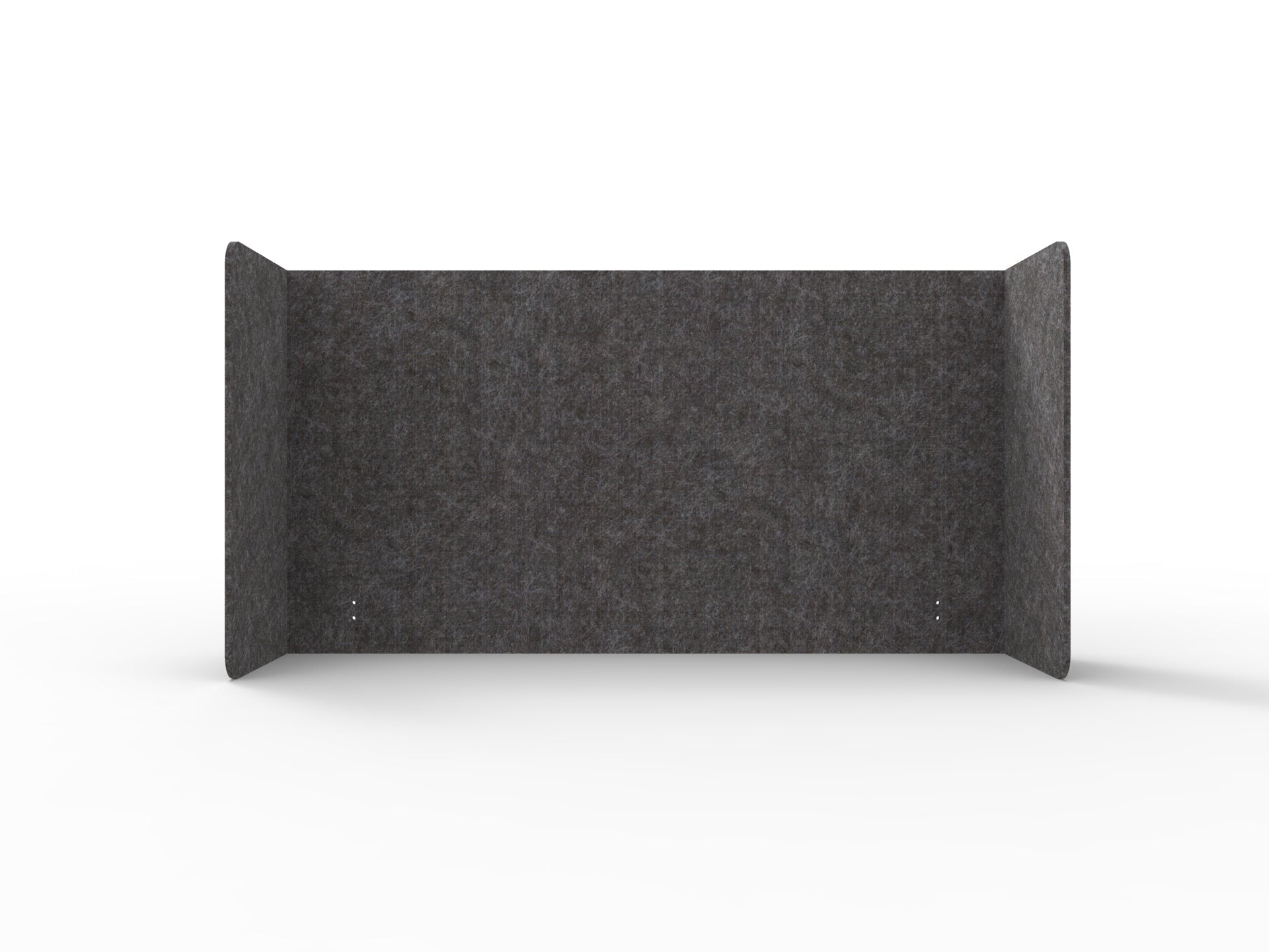 Acouline Double End Wrap Screen - Single Piece - 90 Deg. Cut 2300mm W x 800mm H 24mm Char | Office Furniture Designs