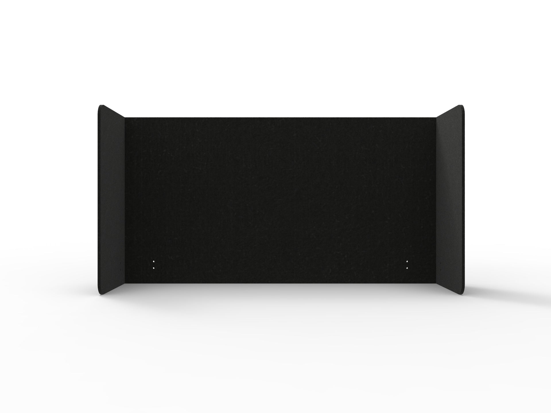 Acouline Double End Wrap Screen - Single Piece - 90 Deg. Cut 2300mm W x 800mm H 24mm Coal | Office Furniture Designs