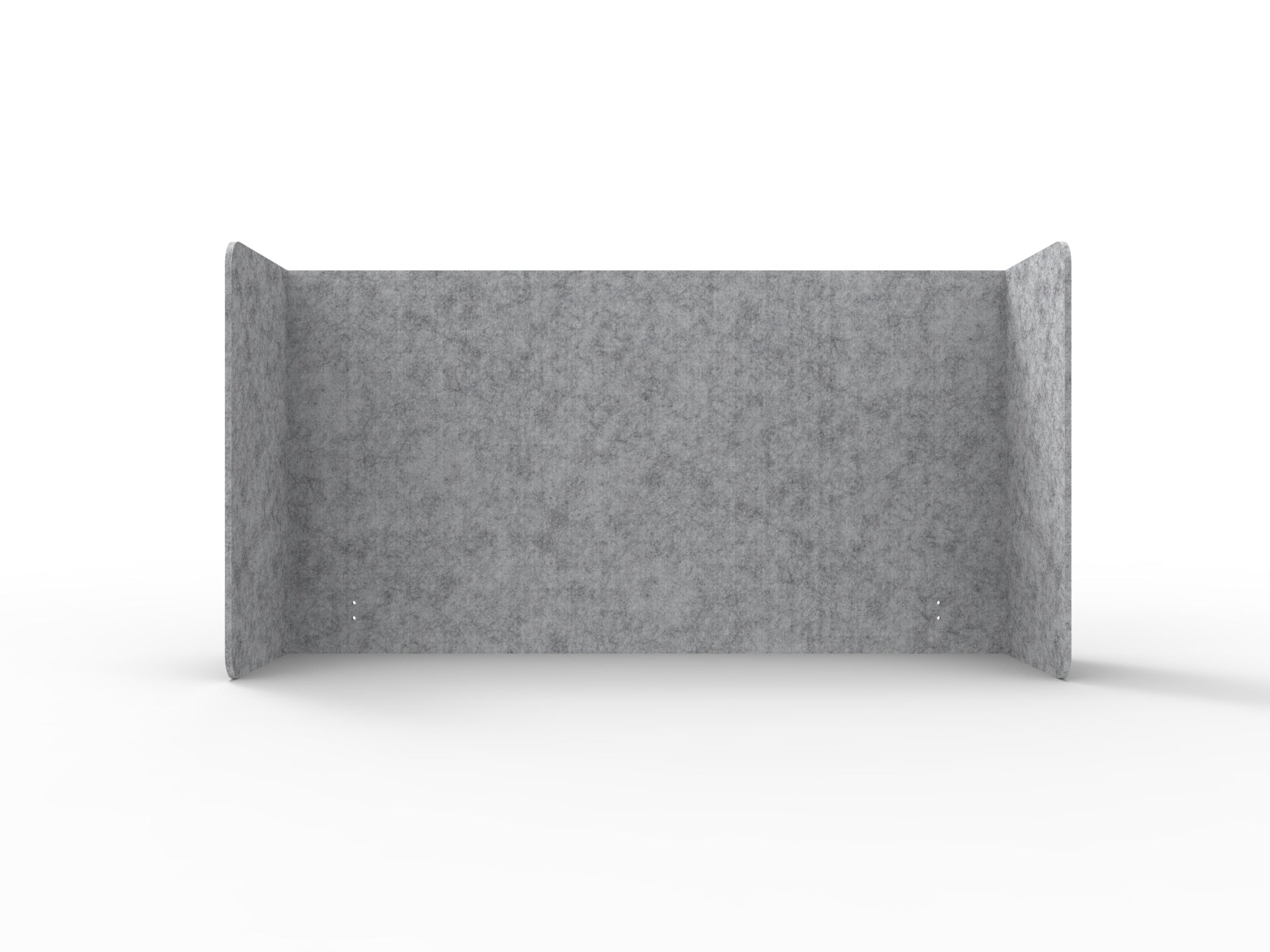 Acouline Double End Wrap Screen - Single Piece - 90 Deg. Cut 2300mm W x 800mm H 24mm Flint | Office Furniture Designs