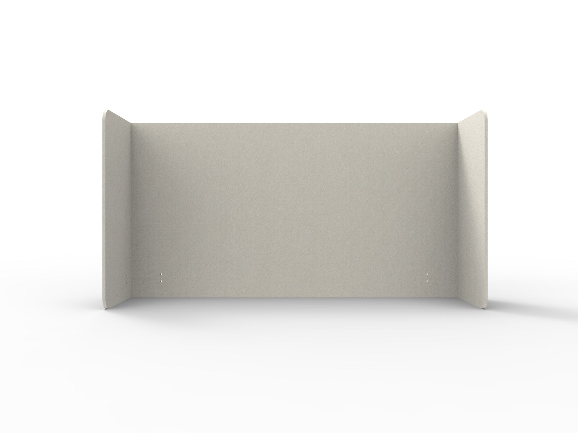 Acouline Double End Wrap Screen - Single Piece - 90 Deg. Cut 2300mm W x 800mm H 24mm Frost | Office Furniture Designs