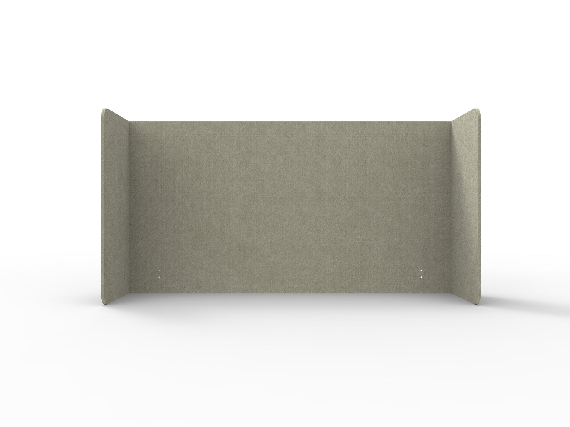 Acouline Double End Wrap Screen - Single Piece - 90 Deg. Cut 2300mm W x 800mm H 24mm Moss | Office Furniture Designs