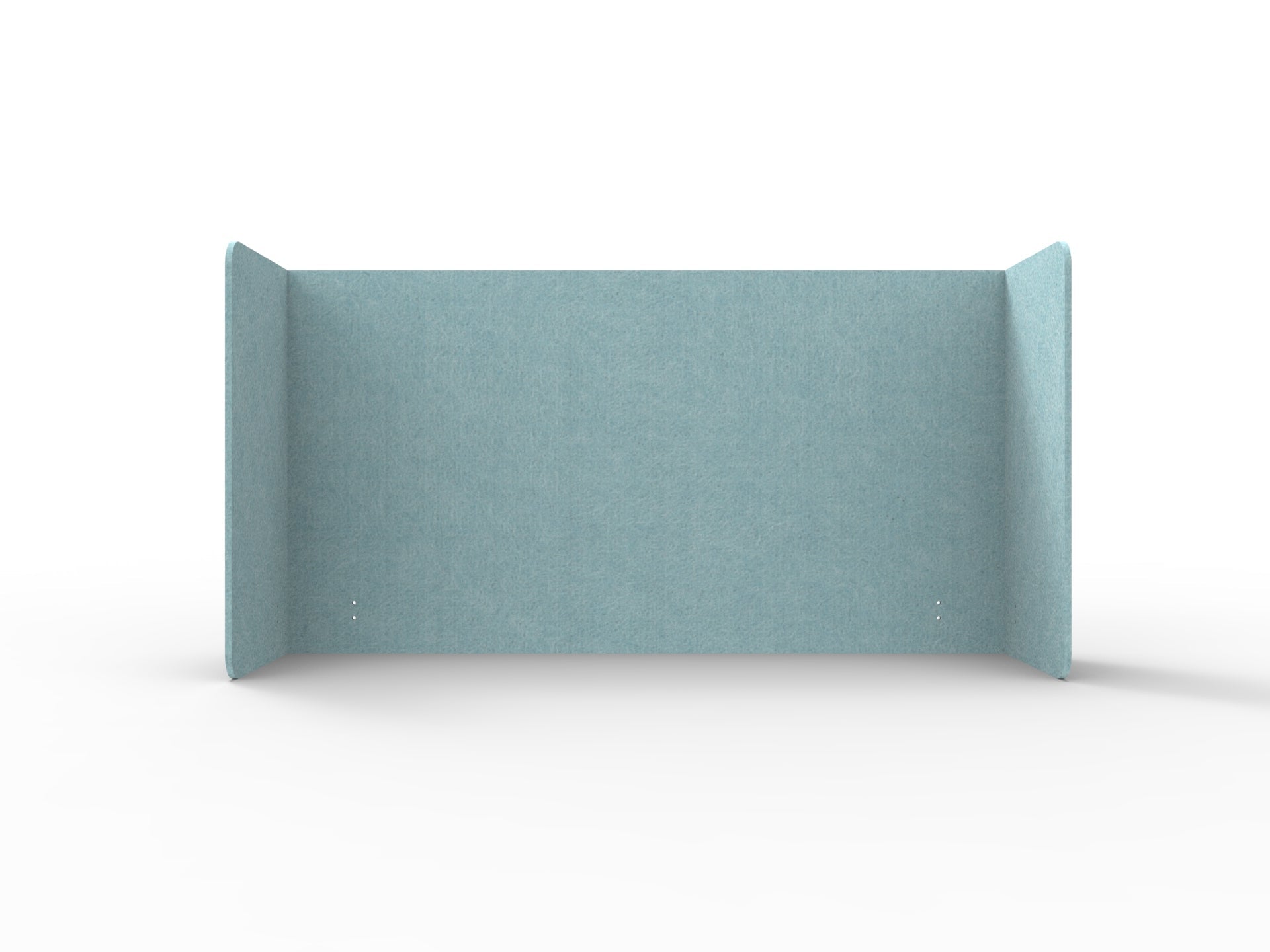 Acouline Double End Wrap Screen - Single Piece - 90 Deg. Cut 2300mm W x 800mm H 24mm Stream | Office Furniture Designs