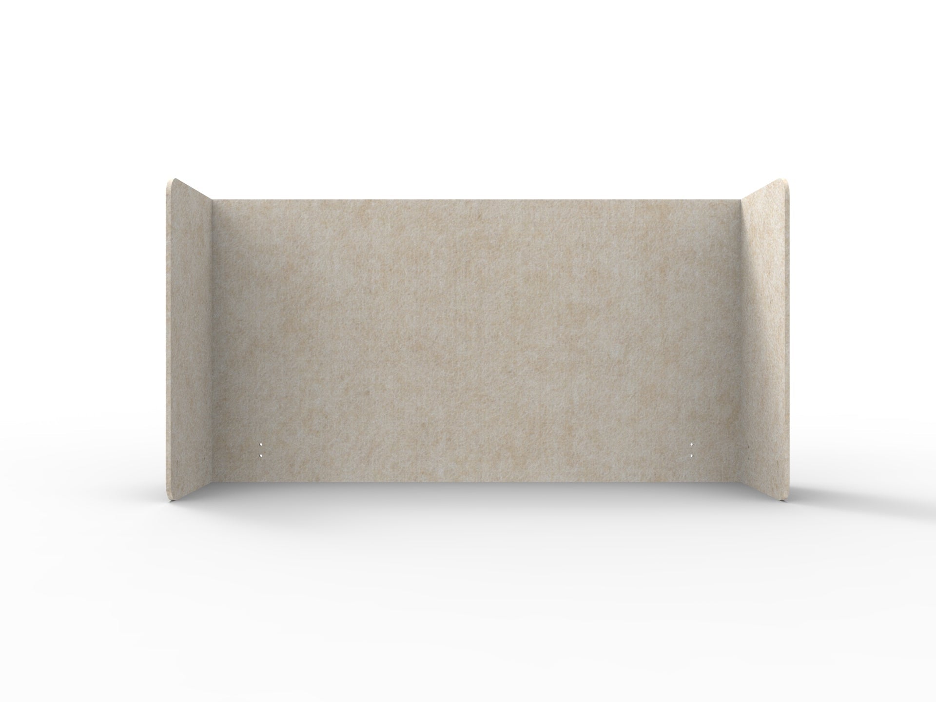 Acouline Double End Wrap Screen - Single Piece - 90 Deg. Cut 2300mm W x 800mm H 24mm Truffle | Office Furniture Designs