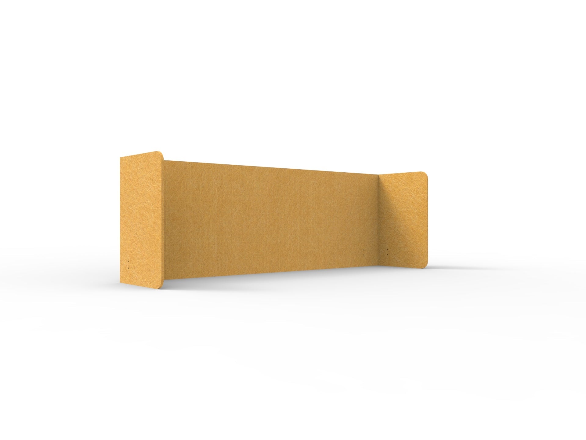 Acouline Double End Wrap Screen - Single Piece - 90 Deg. Cut 2600mm W x 600mm H 12mm Reed | Office Furniture Designs