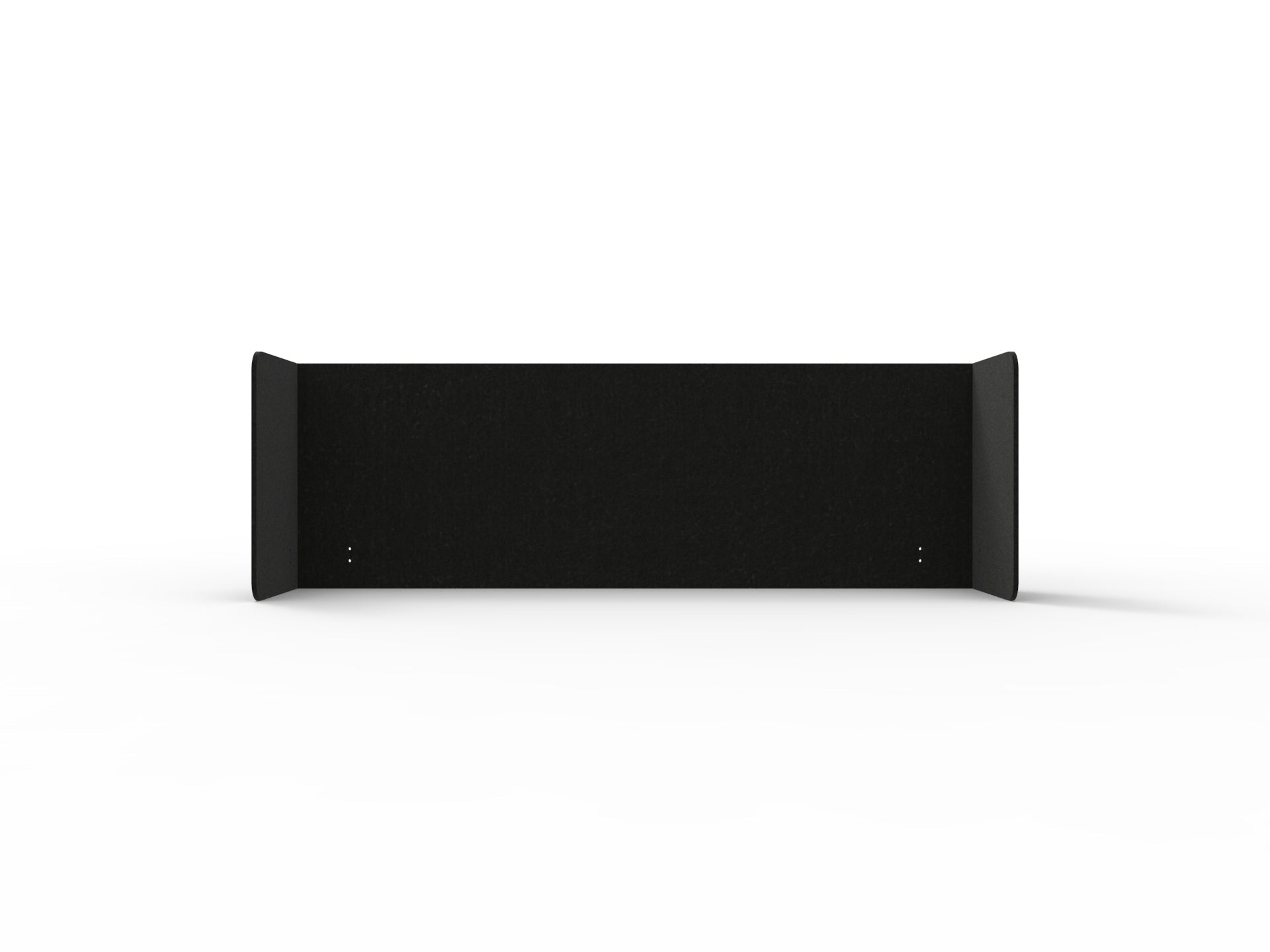 Acouline Double End Wrap Screen - Single Piece - 90 Deg. Cut 2600mm W x 600mm H 24mm Coal | Office Furniture Designs