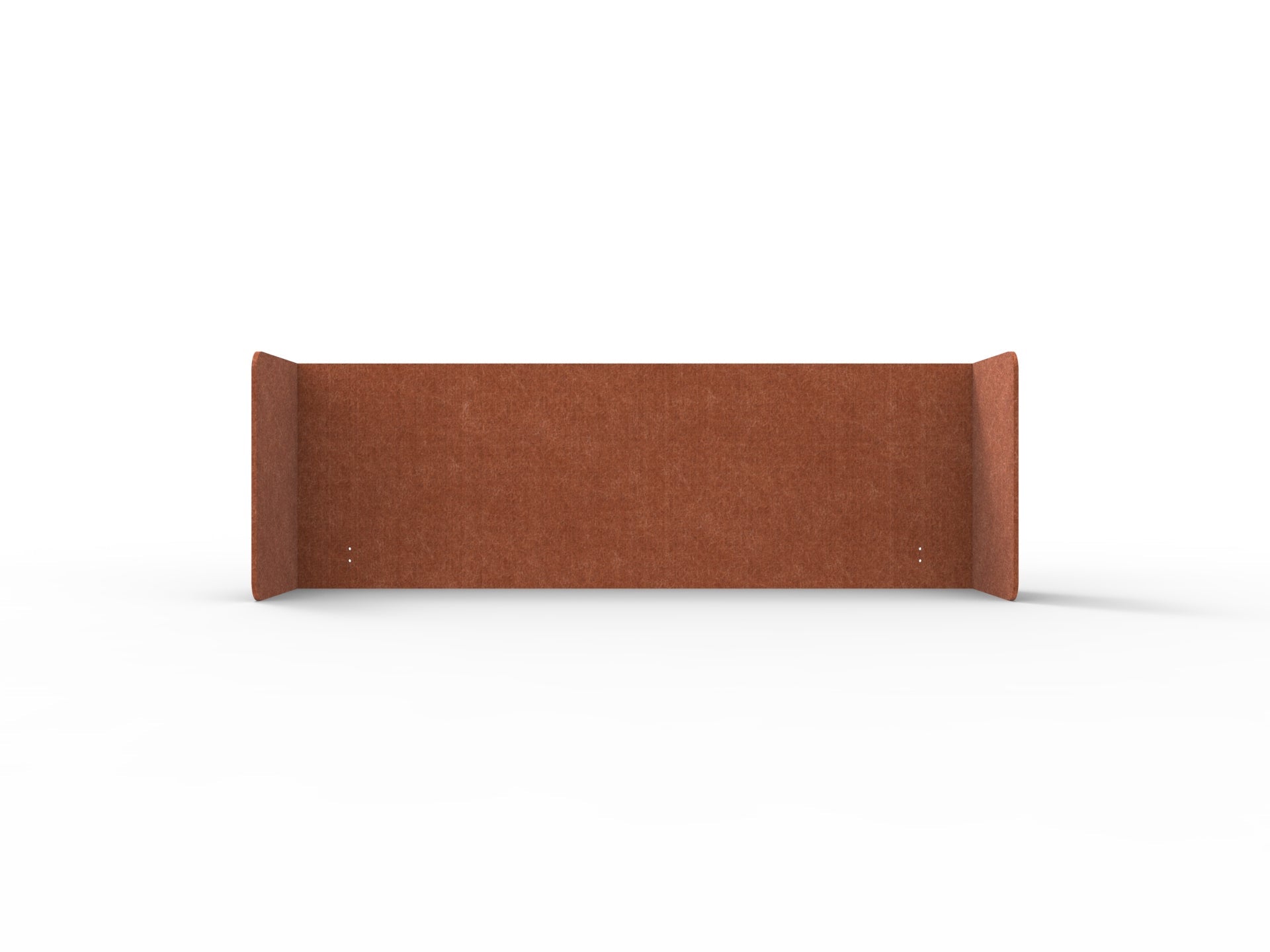 Acouline Double End Wrap Screen - Single Piece - 90 Deg. Cut 2600mm W x 600mm H 24mm Ember | Office Furniture Designs