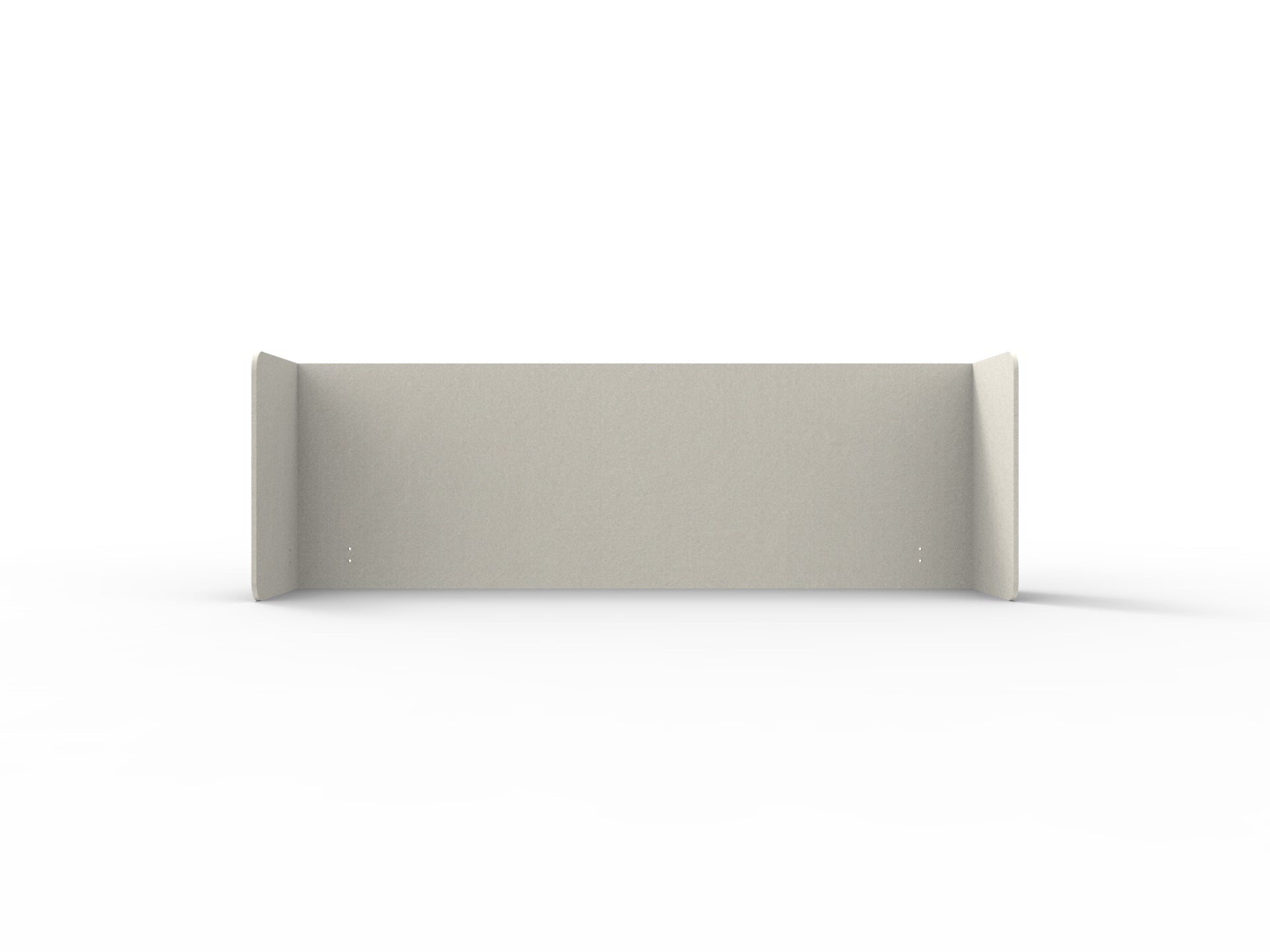 Acouline Double End Wrap Screen - Single Piece - 90 Deg. Cut 2600mm W x 600mm H 24mm Frost | Office Furniture Designs