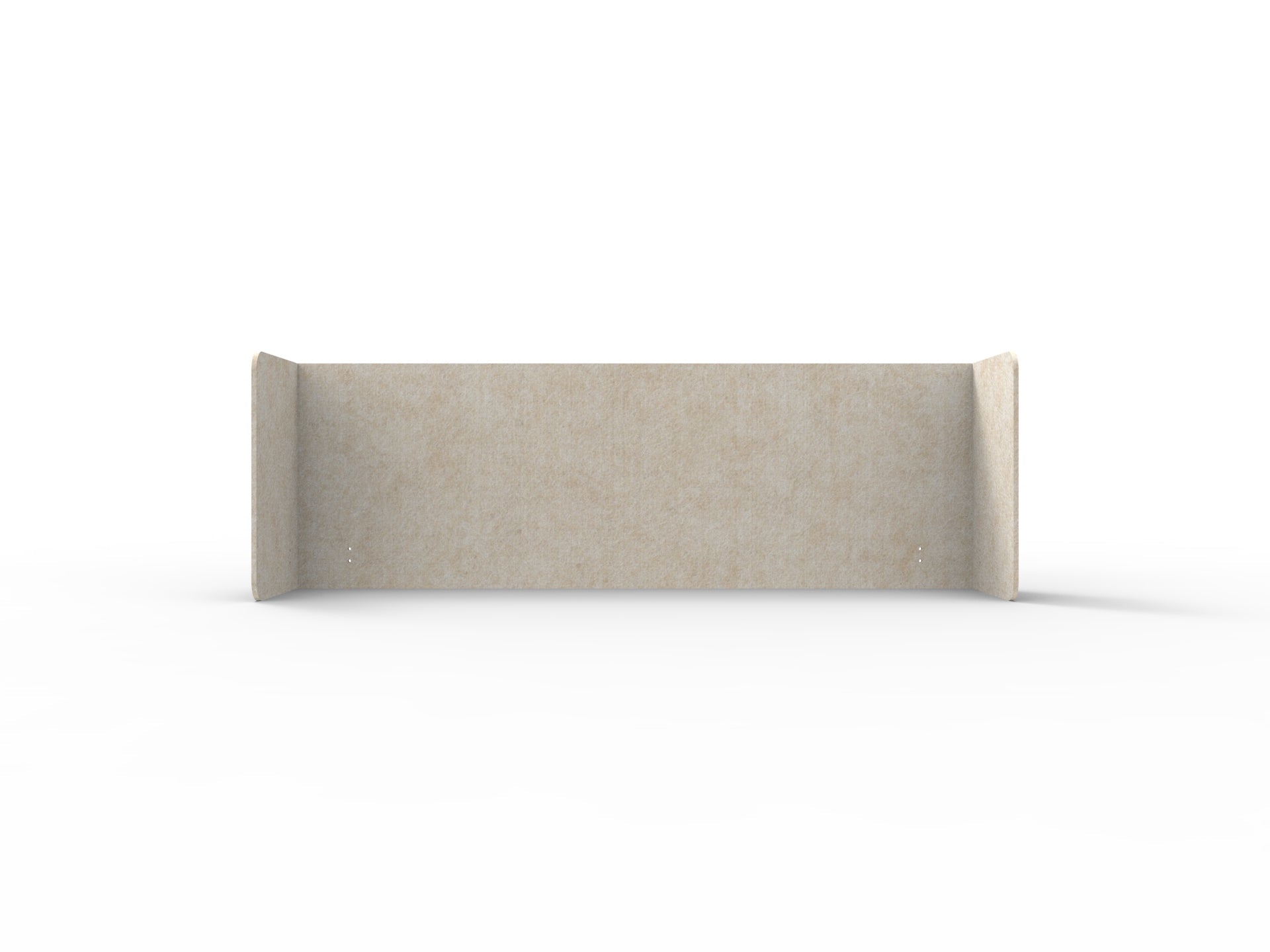 Acouline Double End Wrap Screen - Single Piece - 90 Deg. Cut 2600mm W x 600mm H 24mm Truffle | Office Furniture Designs