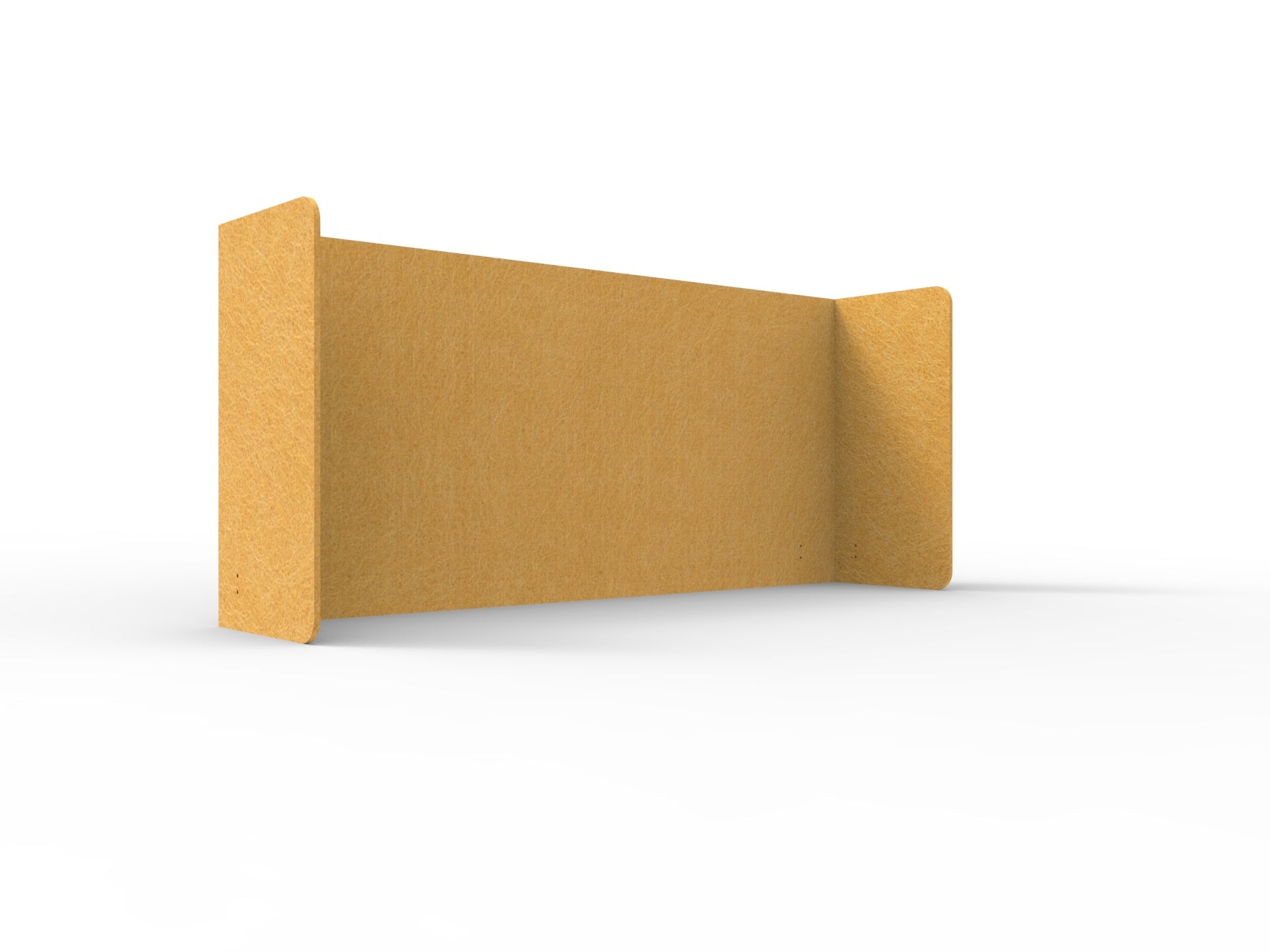 Acouline Double End Wrap Screen - Single Piece - 90 Deg. Cut 2600mm W x 800mm H 12mm Reed | Office Furniture Designs