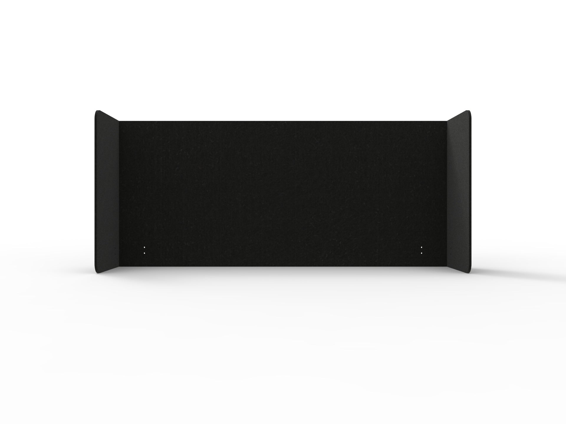 Acouline Double End Wrap Screen - Single Piece - 90 Deg. Cut 2600mm W x 800mm H 24mm Coal | Office Furniture Designs