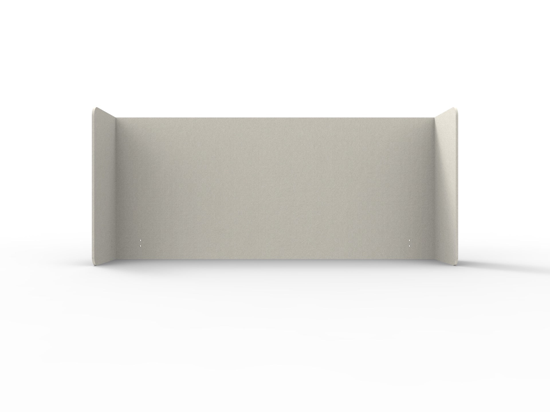 Acouline Double End Wrap Screen - Single Piece - 90 Deg. Cut 2600mm W x 800mm H 24mm Frost | Office Furniture Designs