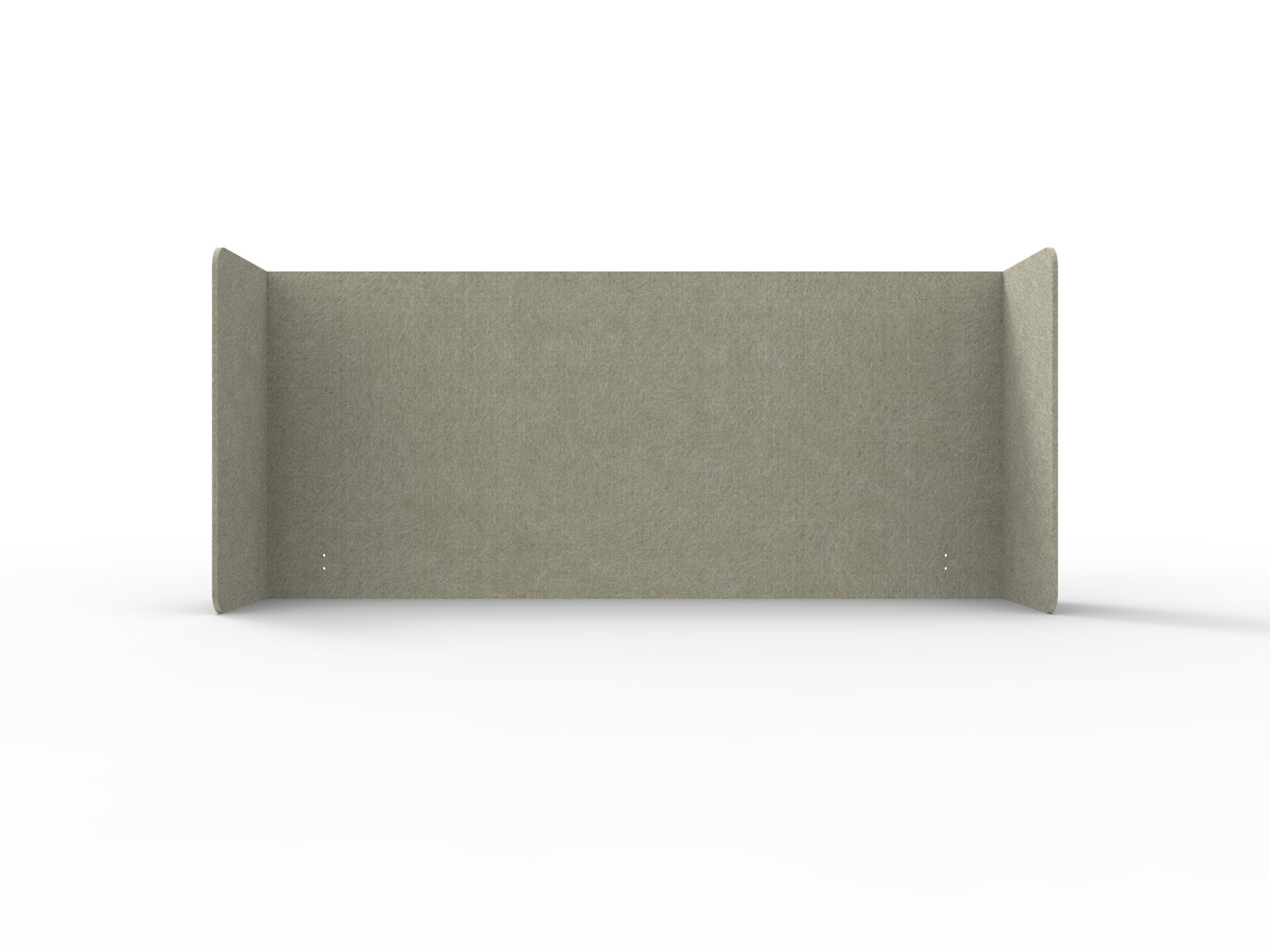 Acouline Double End Wrap Screen - Single Piece - 90 Deg. Cut 2600mm W x 800mm H 24mm Moss | Office Furniture Designs