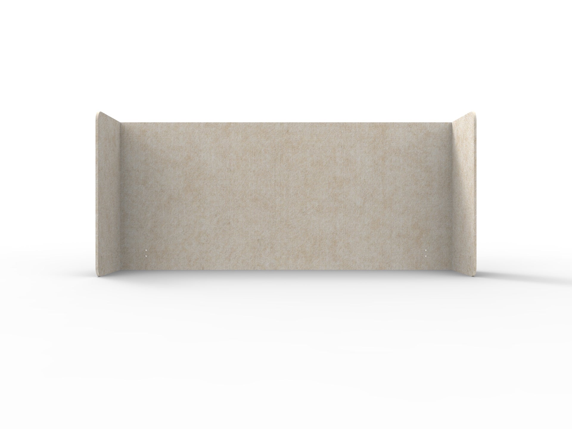 Acouline Double End Wrap Screen - Single Piece - 90 Deg. Cut 2600mm W x 800mm H 24mm Truffle | Office Furniture Designs