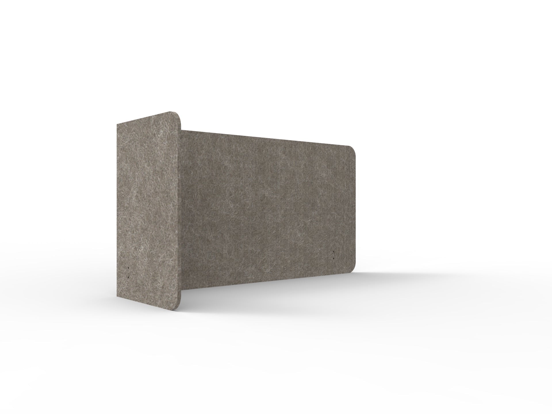 Acouline Single End Wrap Screen - 90 Deg. Cut Left Hand Return 1600mm W x 600mm H x 12mm T Drift | Office Furniture Designs