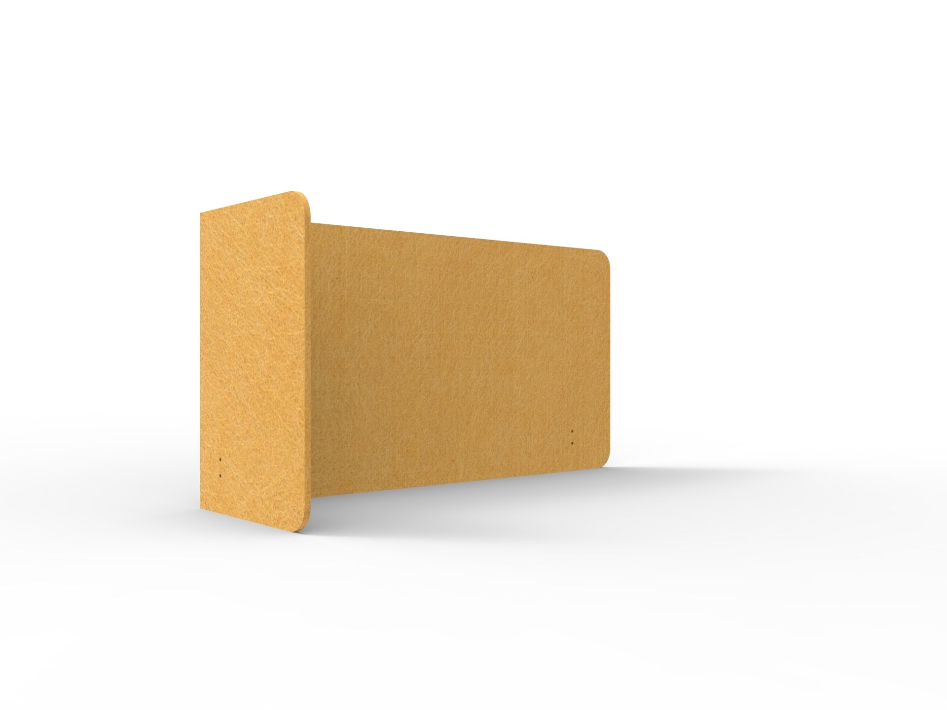 Acouline Single End Wrap Screen - 90 Deg. Cut Left Hand Return 1600mm W x 600mm H x 12mm T Reed | Office Furniture Designs