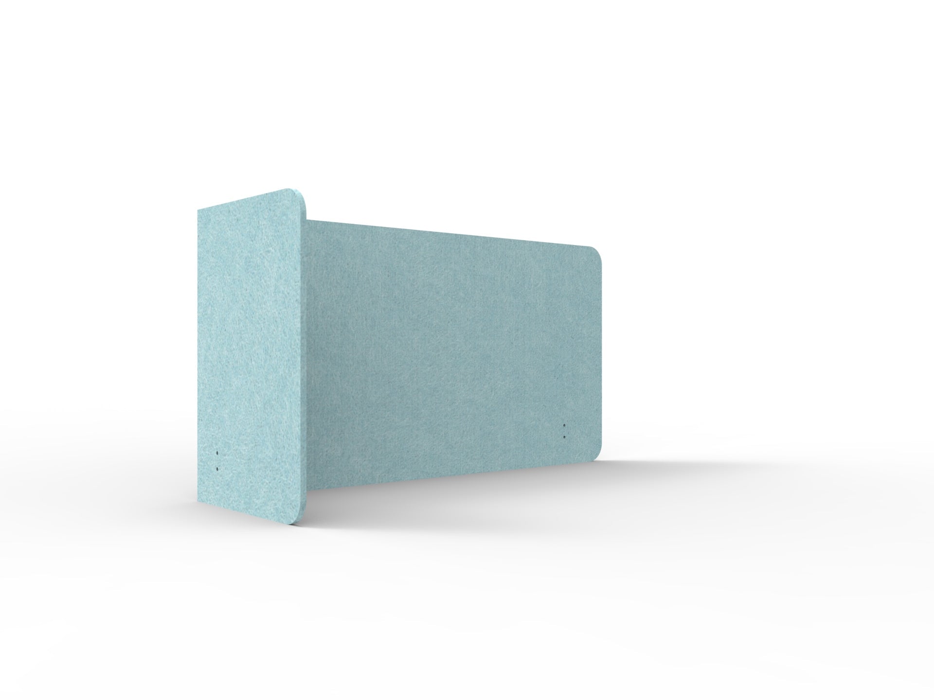 Acouline Single End Wrap Screen - 90 Deg. Cut Left Hand Return 1600mm W x 600mm H x 12mm T Stream | Office Furniture Designs