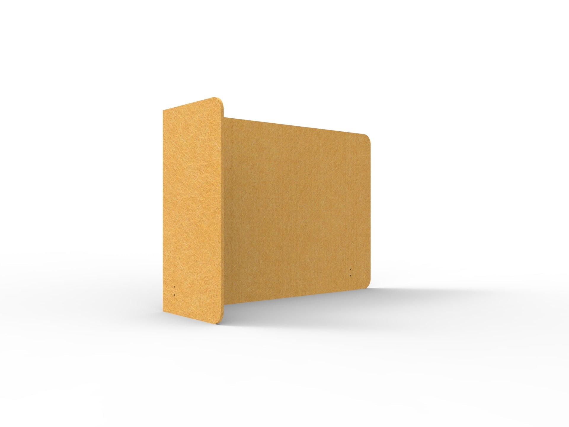Acouline Single End Wrap Screen - 90 Deg. Cut Left Hand Return 1600mm W x 800mm H x 12mm T Reed | Office Furniture Designs