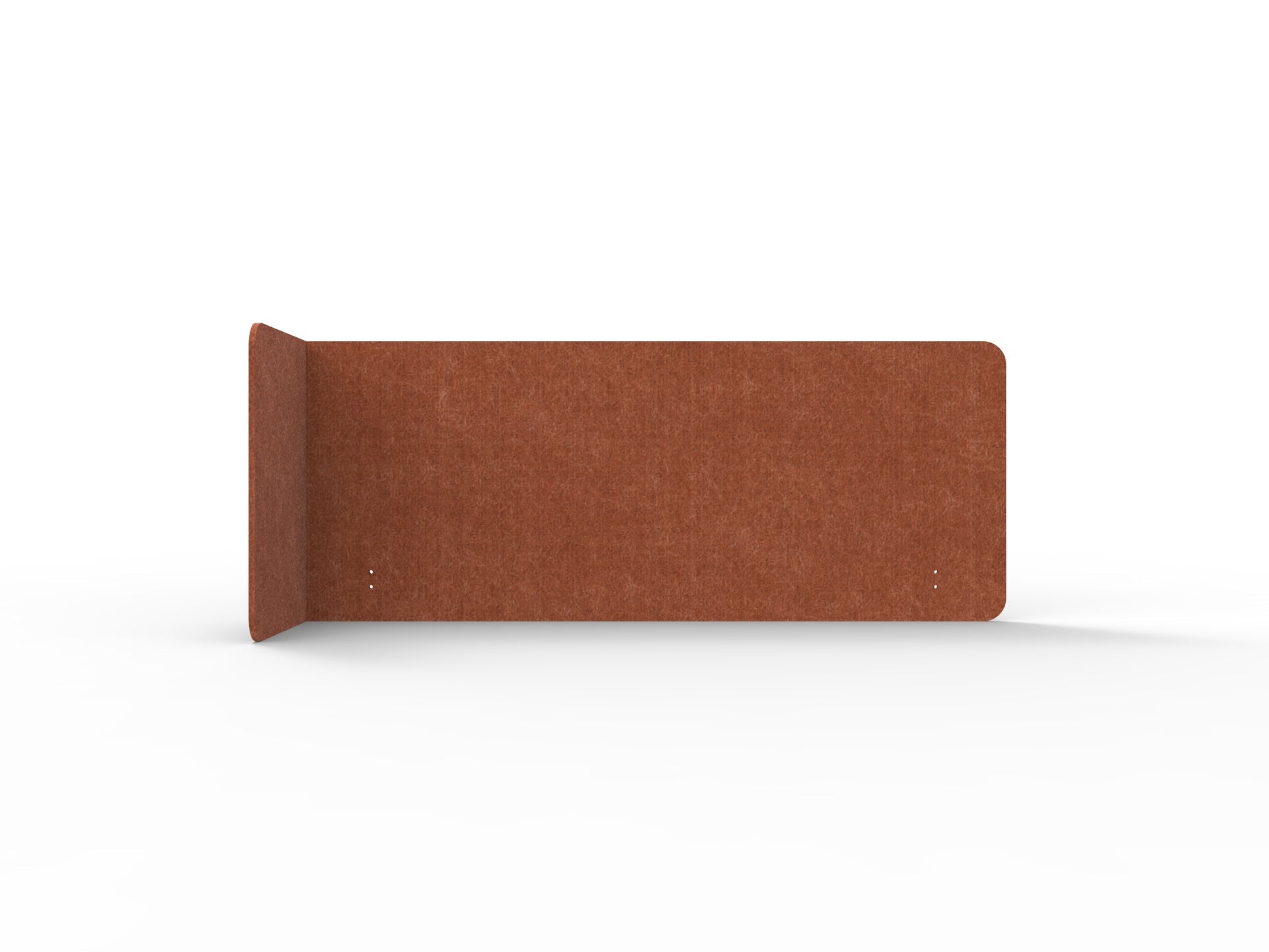 Acouline Single End Wrap Screen - 90 Deg. Cut Left Hand Return 1900mm W x 600mm H x 12mm T Ember | Office Furniture Designs