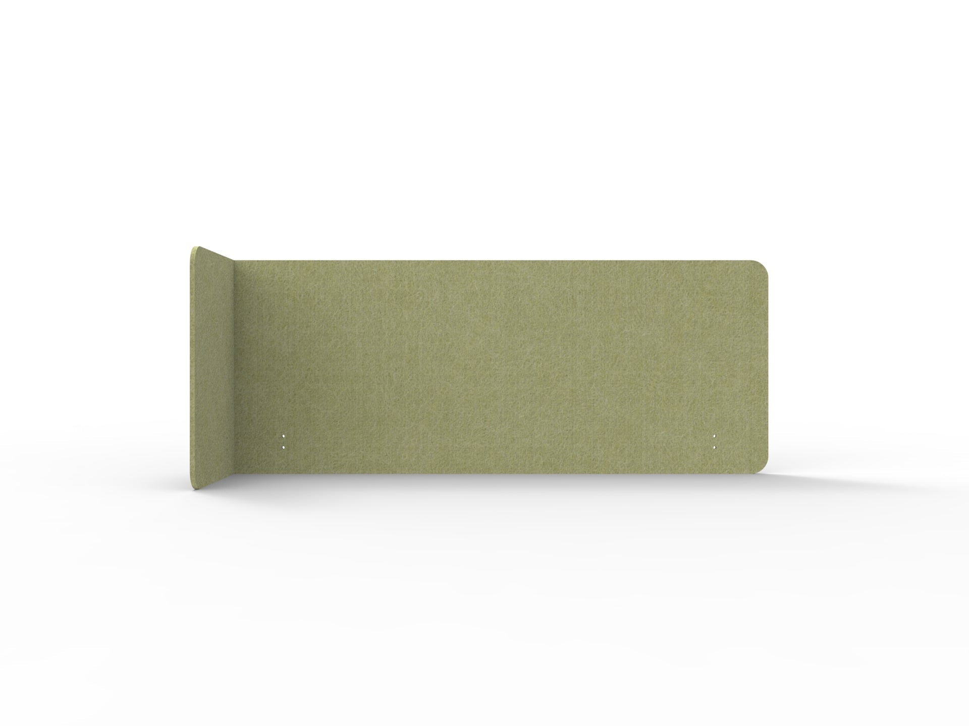 Acouline Single End Wrap Screen - 90 Deg. Cut Left Hand Return 1900mm W x 600mm H x 12mm T Fern | Office Furniture Designs
