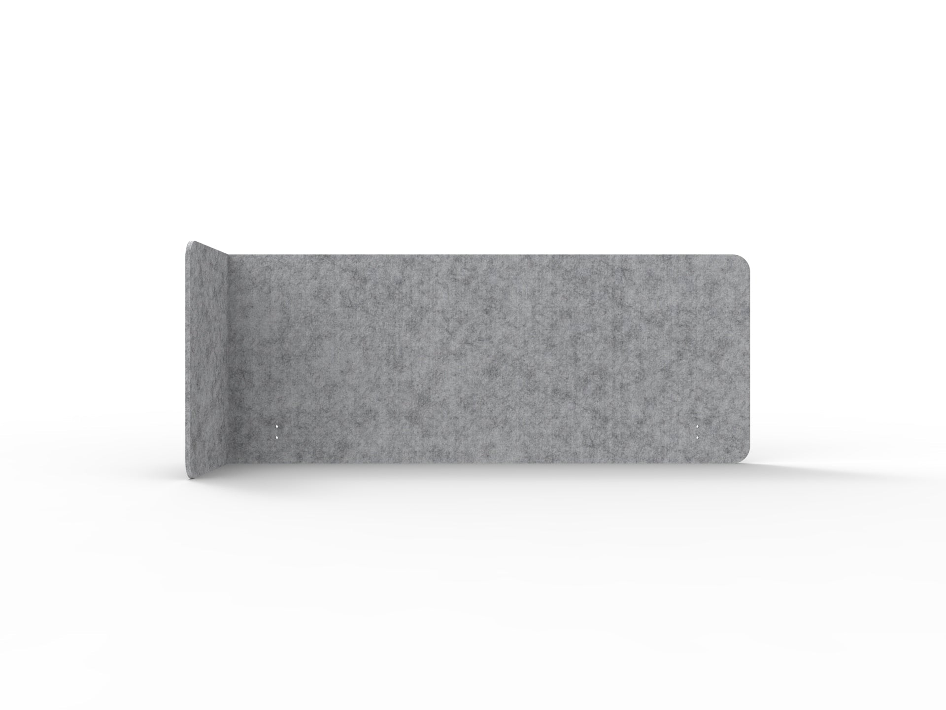 Acouline Single End Wrap Screen - 90 Deg. Cut Left Hand Return 1900mm W x 600mm H x 12mm T Flint | Office Furniture Designs