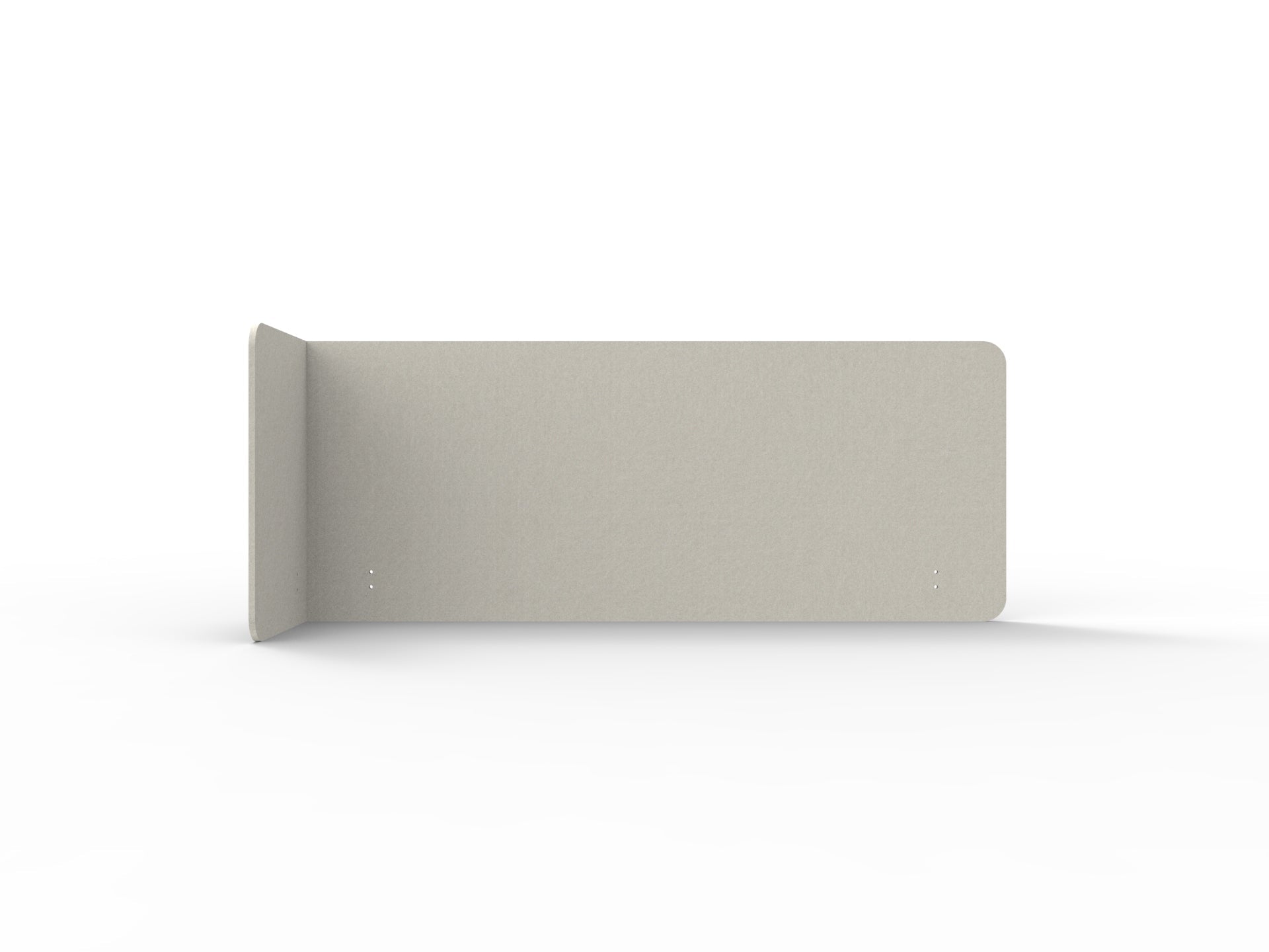 Acouline Single End Wrap Screen - 90 Deg. Cut Left Hand Return 1900mm W x 600mm H x 12mm T Frost | Office Furniture Designs