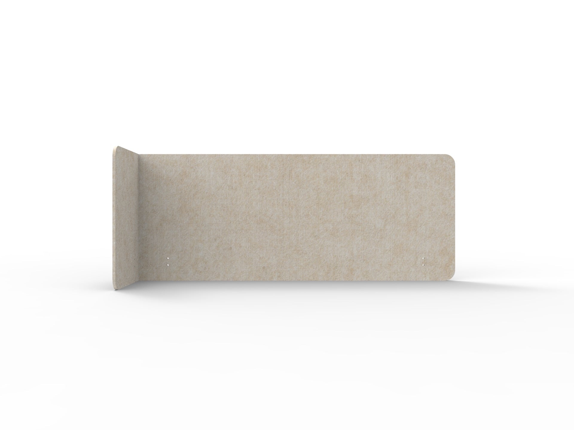 Acouline Single End Wrap Screen - 90 Deg. Cut Left Hand Return 1900mm W x 600mm H x 12mm T Truffle | Office Furniture Designs
