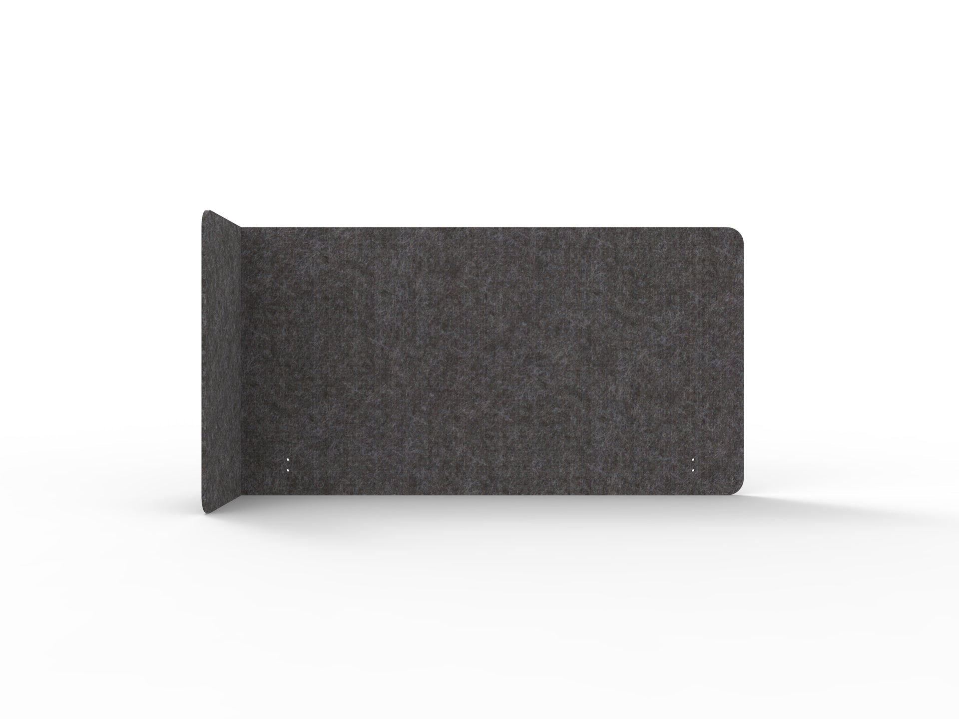 Acouline Single End Wrap Screen - 90 Deg. Cut Left Hand Return 1900mm W x 800mm H x 12mm T Char | Office Furniture Designs