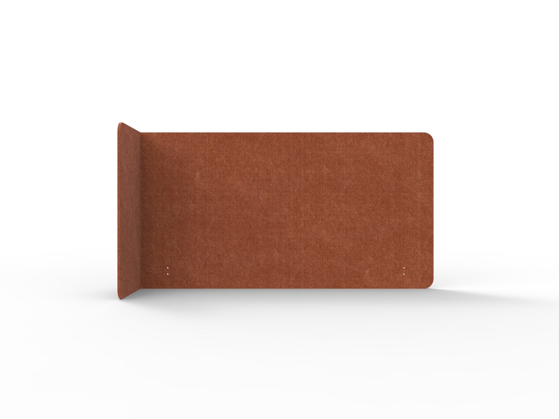 Acouline Single End Wrap Screen - 90 Deg. Cut Left Hand Return 1900mm W x 800mm H x 12mm T Ember | Office Furniture Designs